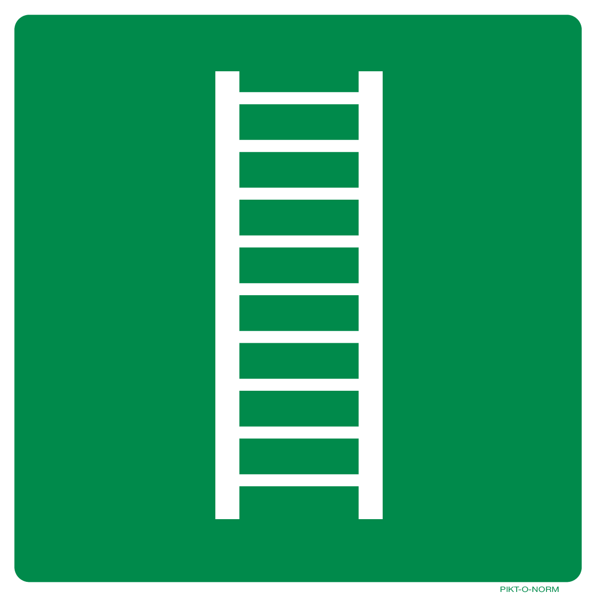 Koop Pictogram Vluchtladder 20x20cm – Polypropyleen