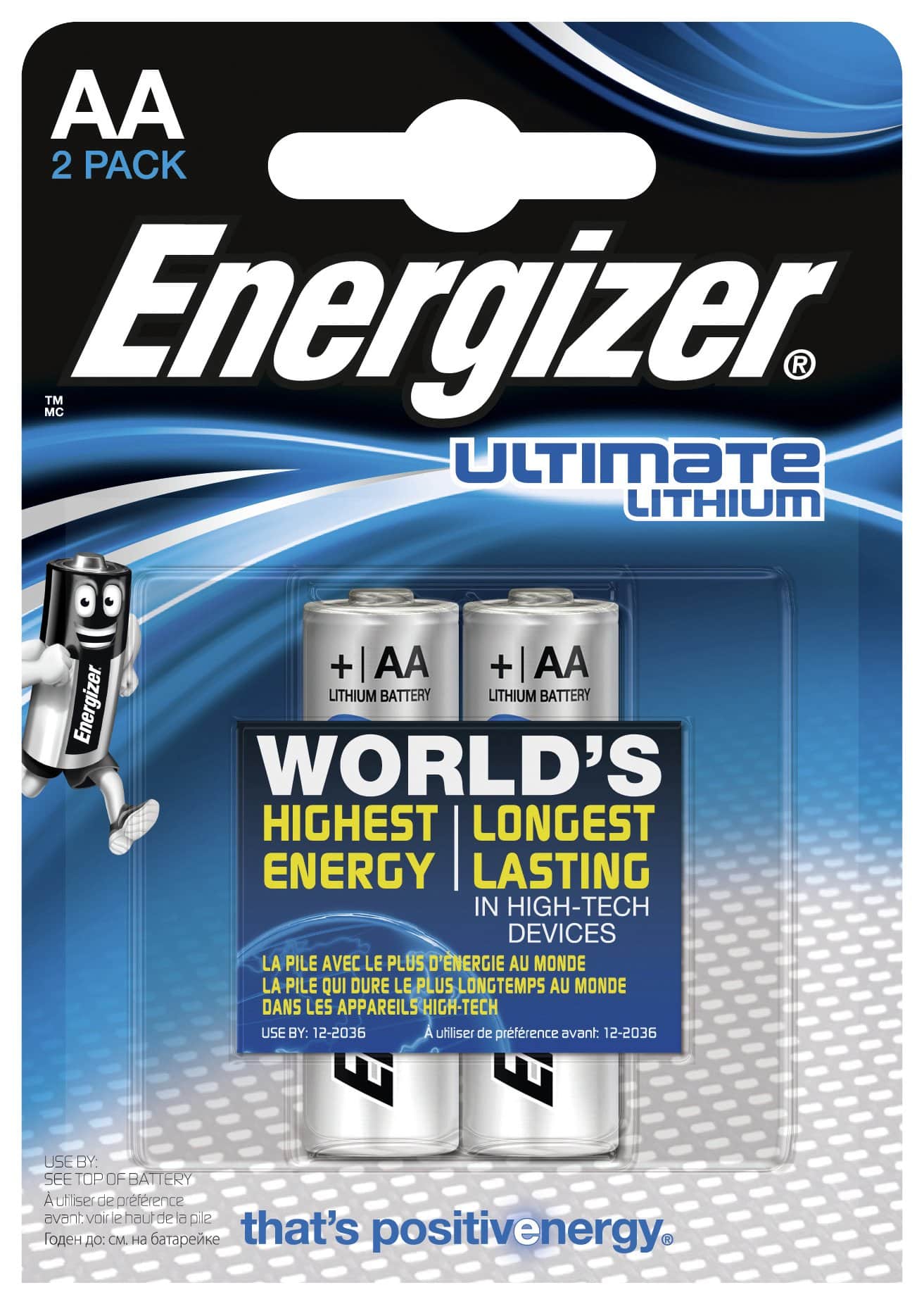 Koop Lithium AA batterijen Energizer Ultimate L91 (2 stuks)