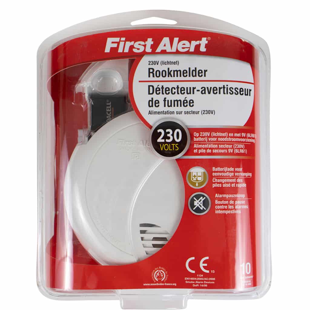 First Alert SA730 CE Rookmelder 230V Brandpreventiewinkel