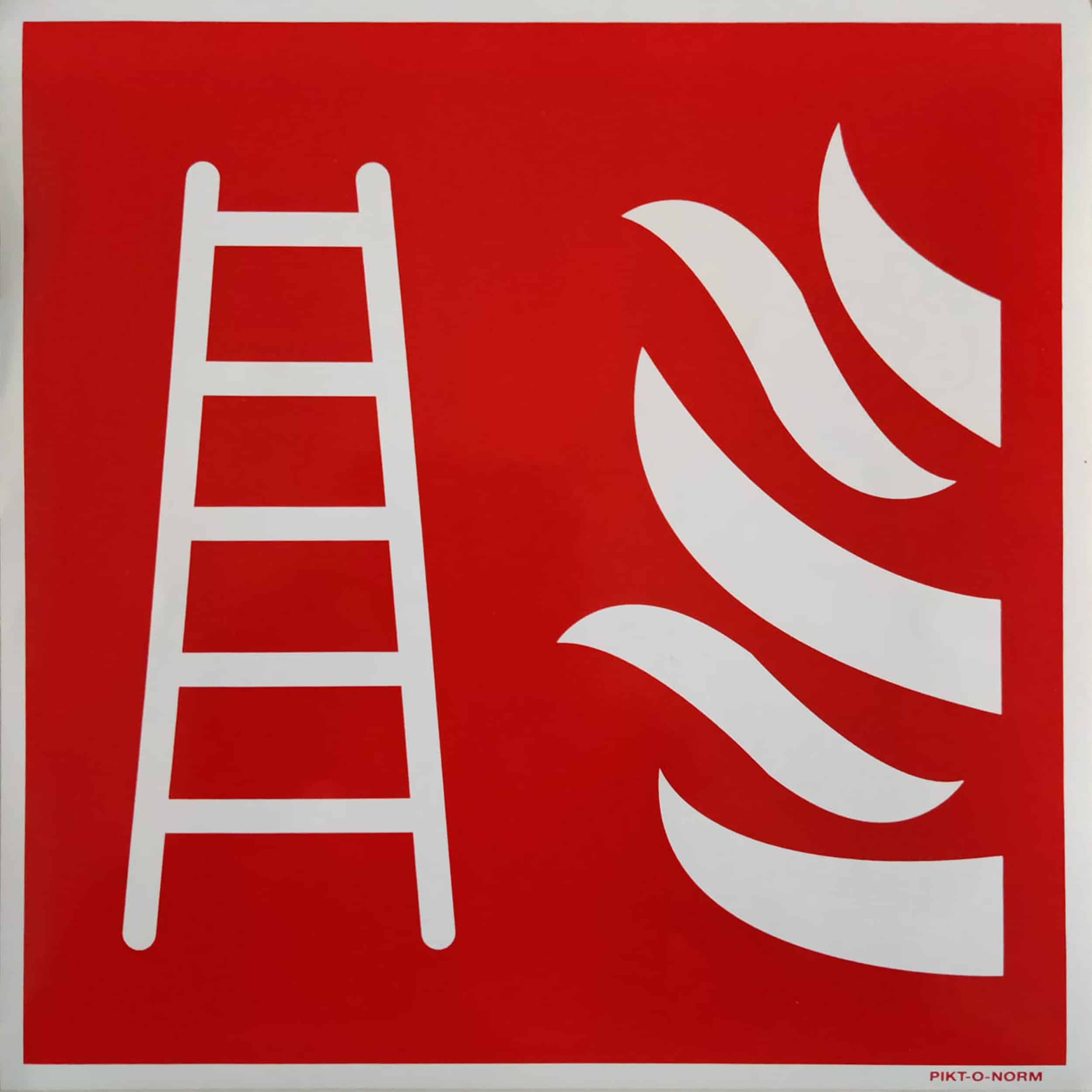Pictogram Vluchtladder 20x20cm - Polypropeen