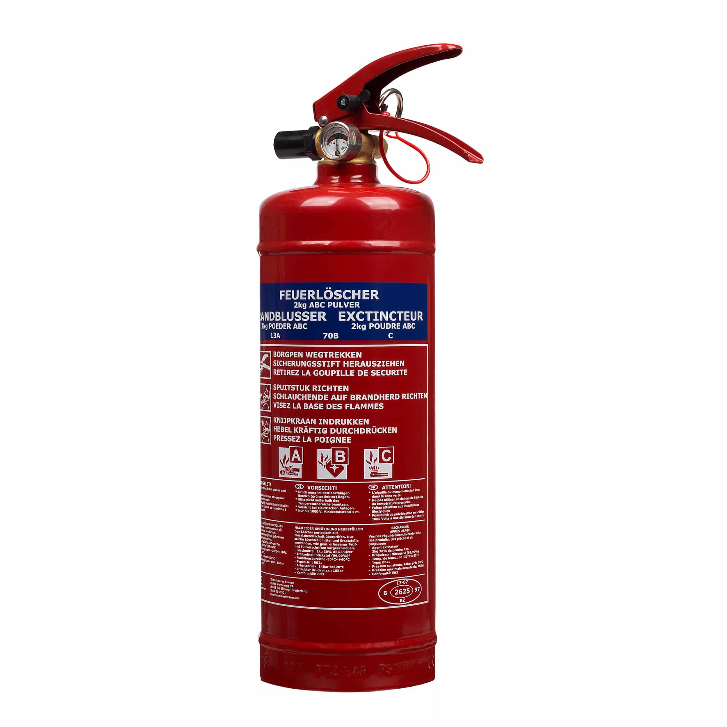 Smartwares BB2 Brandblusser poeder 2 kg