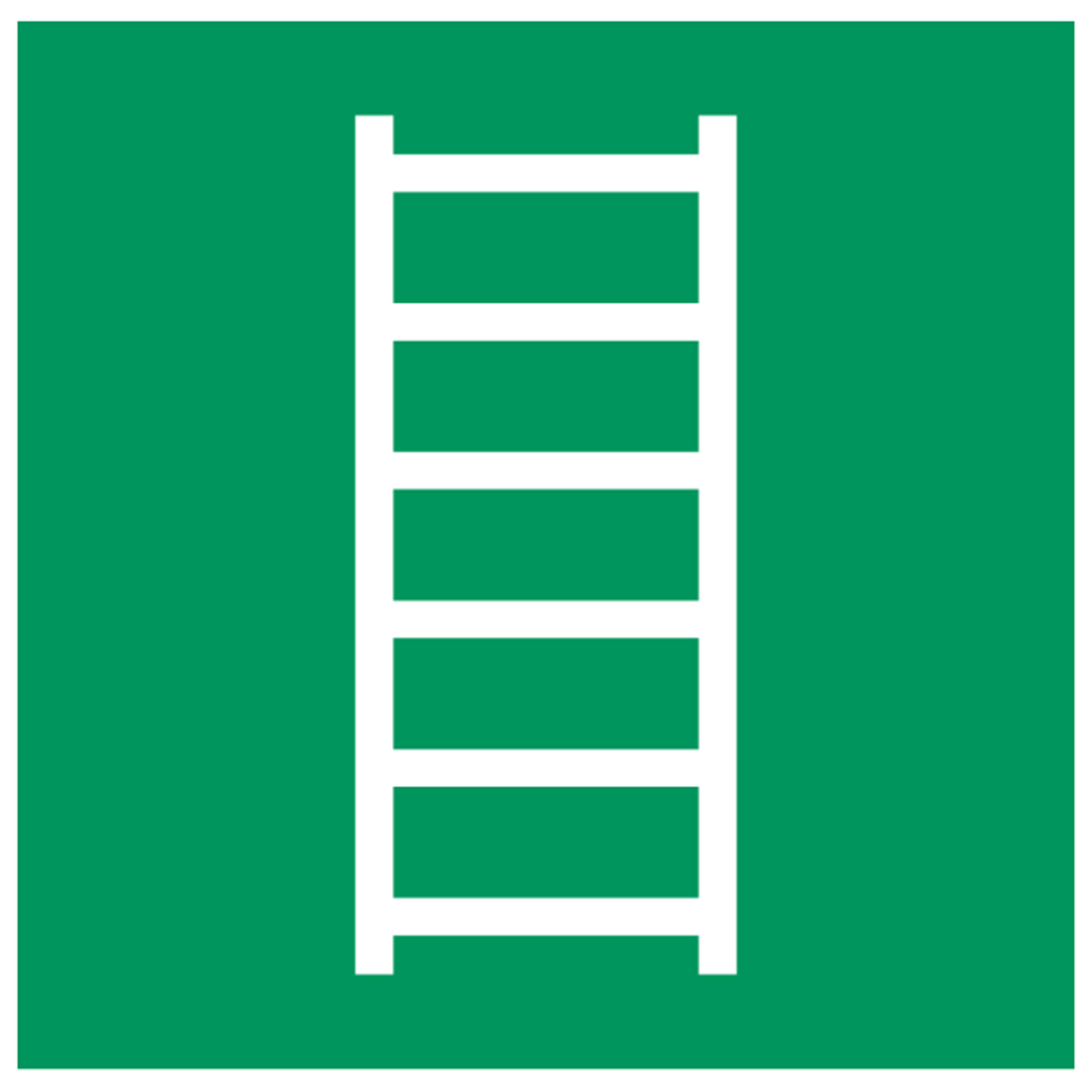 Pictogram Vluchtladder 20x20cm - Polypropeen