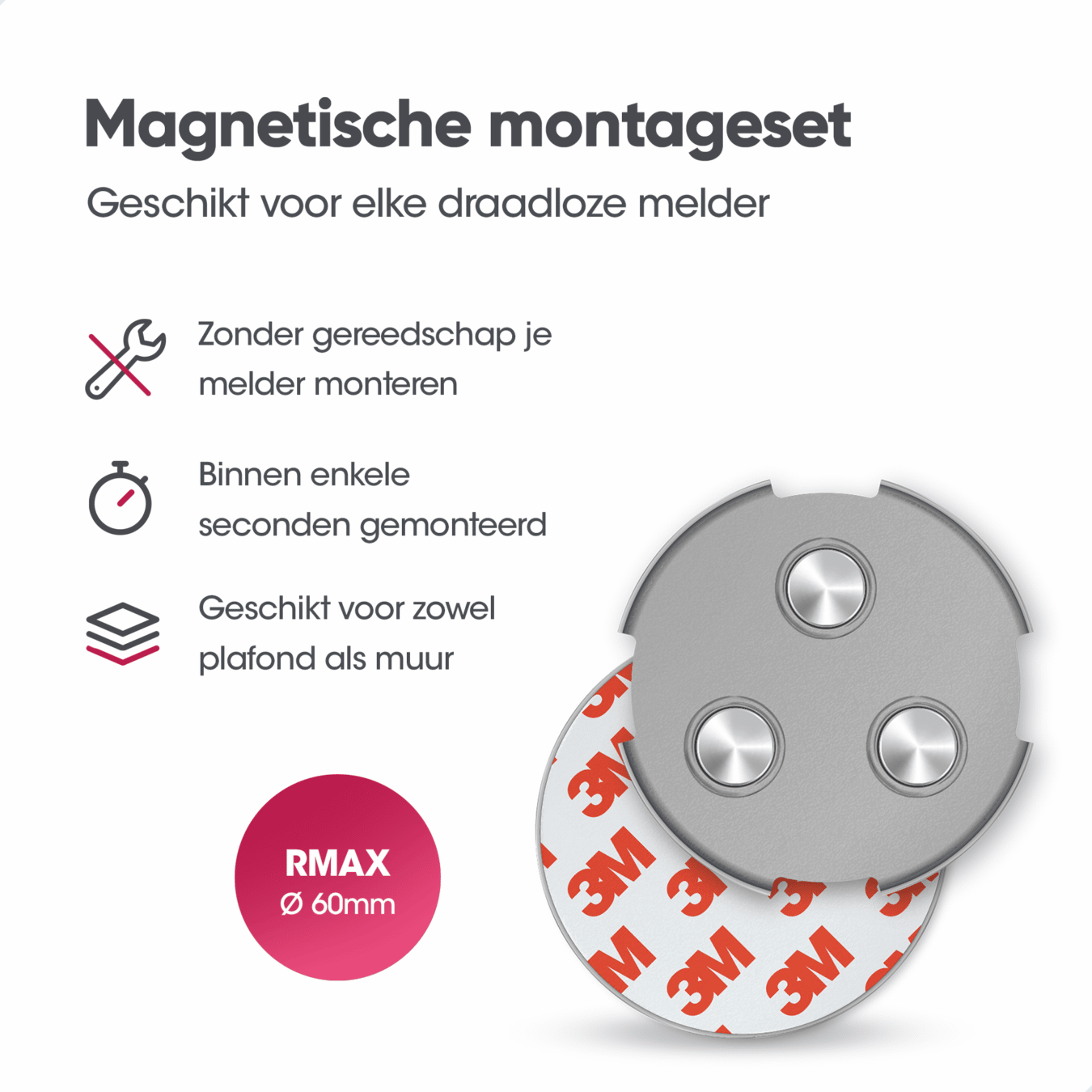 Koop Magnetische montageset RMAX-60 - 60mm