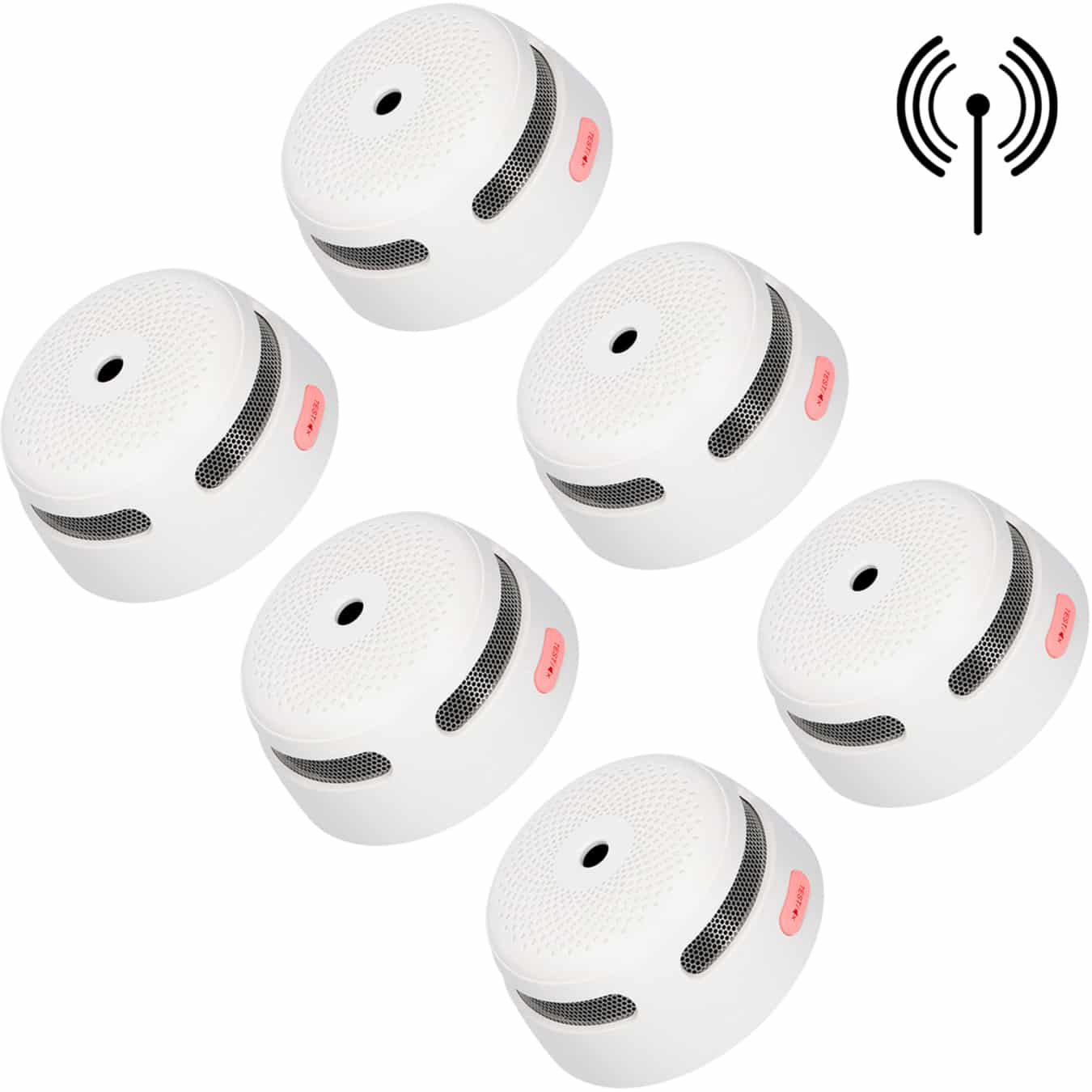 Koop X-Sense XS01-Wx6 Rookmelderset – draadloos koppelbaar – 6-pack