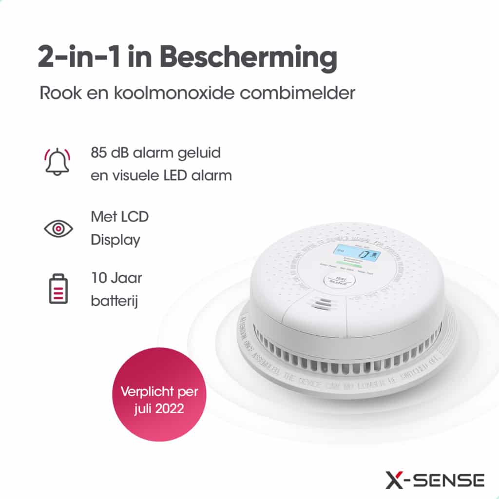 XSense SC01 Combimelder Brandpreventiewinkel