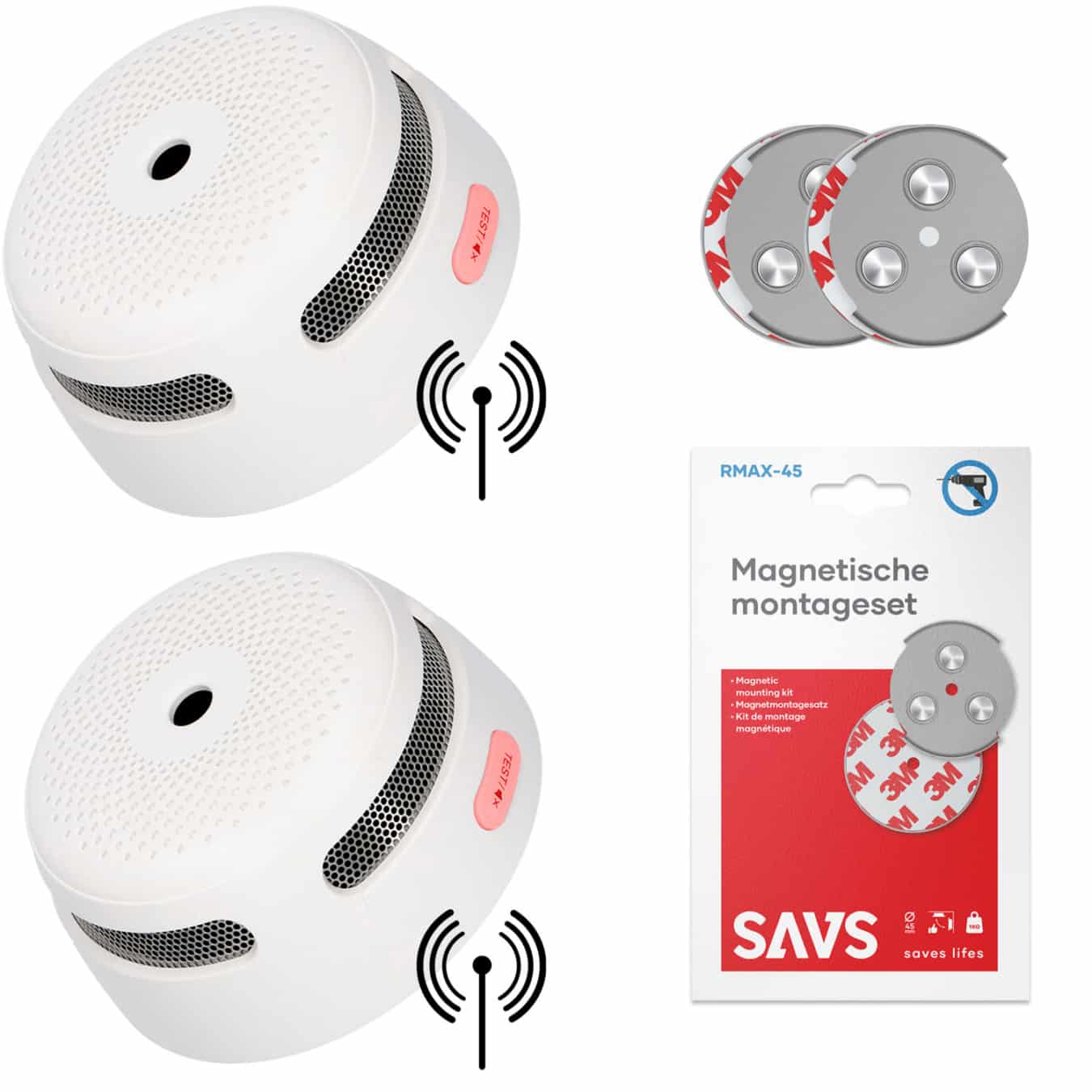 Koop X-Sense XS01-W Rookmelder 2-pack + SAVS® Montageset