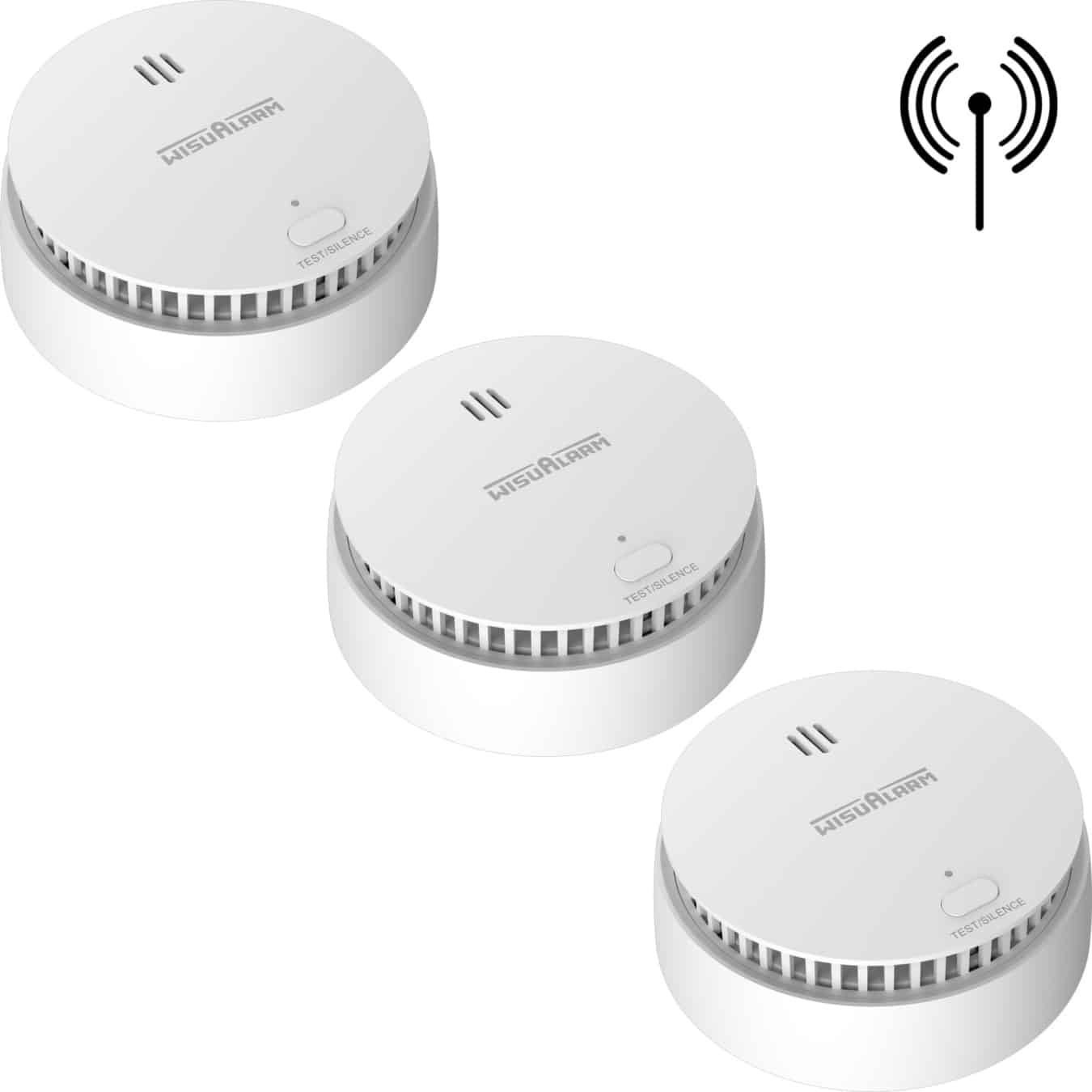 Koop WisuAlarm SA30A-R8 Koppelbare rookmelder 3-pack
