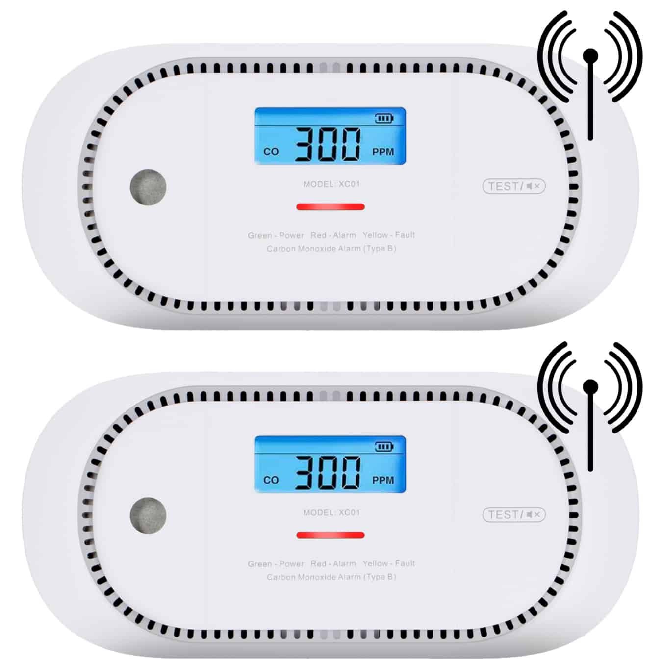 Koop X-Sense XC01P-WR Koolmonoxidemelder 2-pack – draadloos koppelbaar