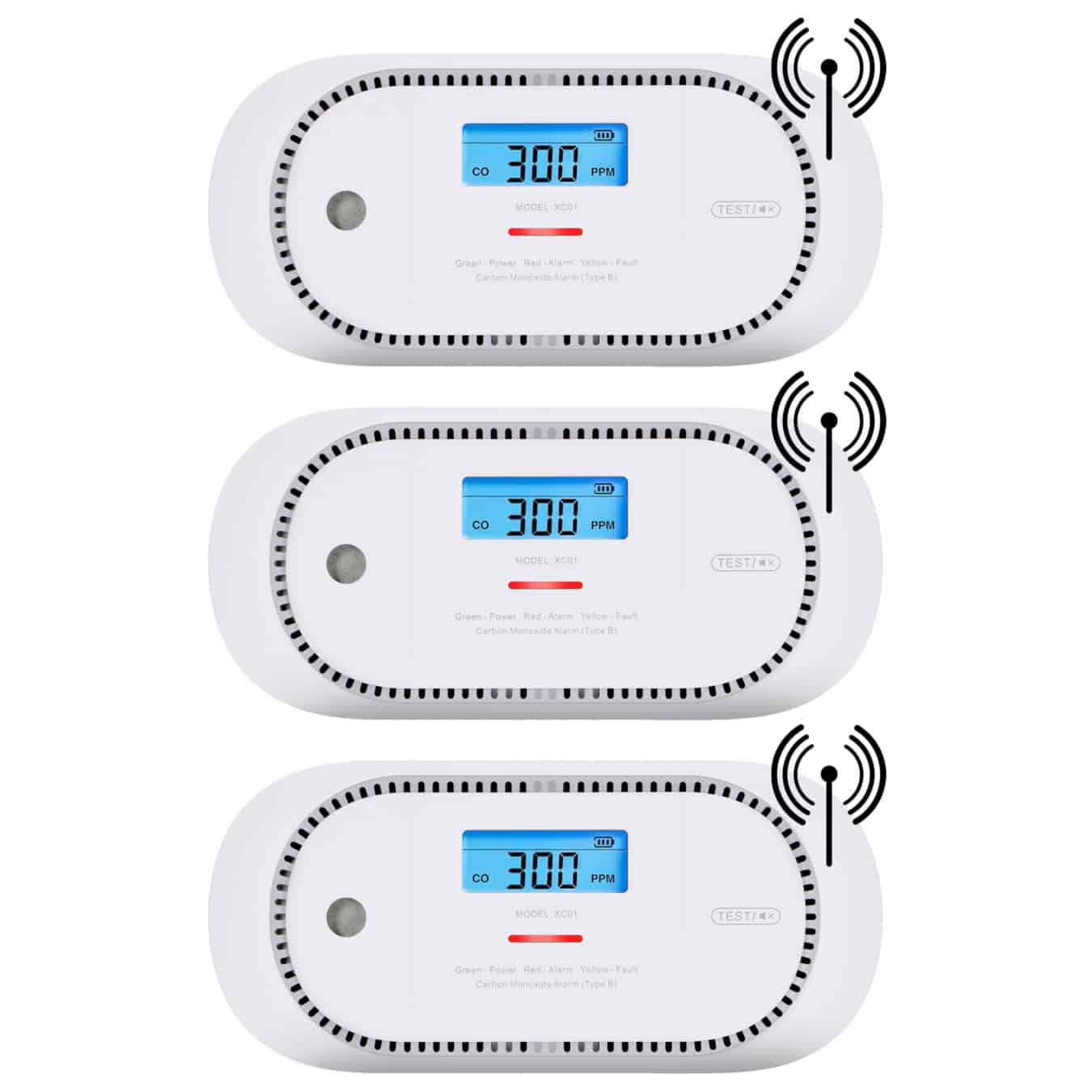 Koop X-Sense XC01P-WR Koolmonoxidemelder 3-pack – draadloos koppelbaar