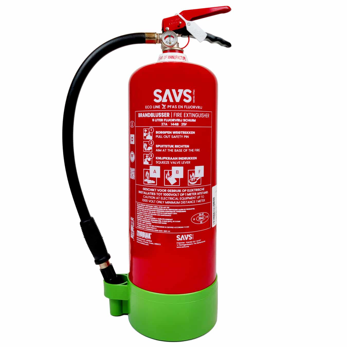 Koop SAVS schuimblusser 6 Liter ABF 100% Fluorvrij