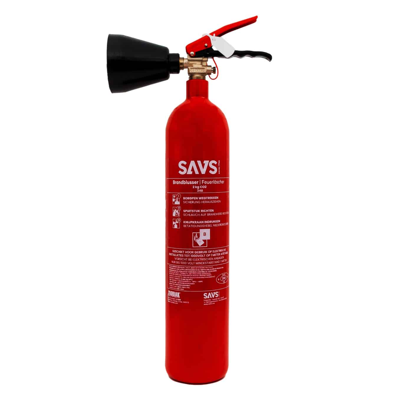 Koop SAVS CO2 Brandblusser 2 kg