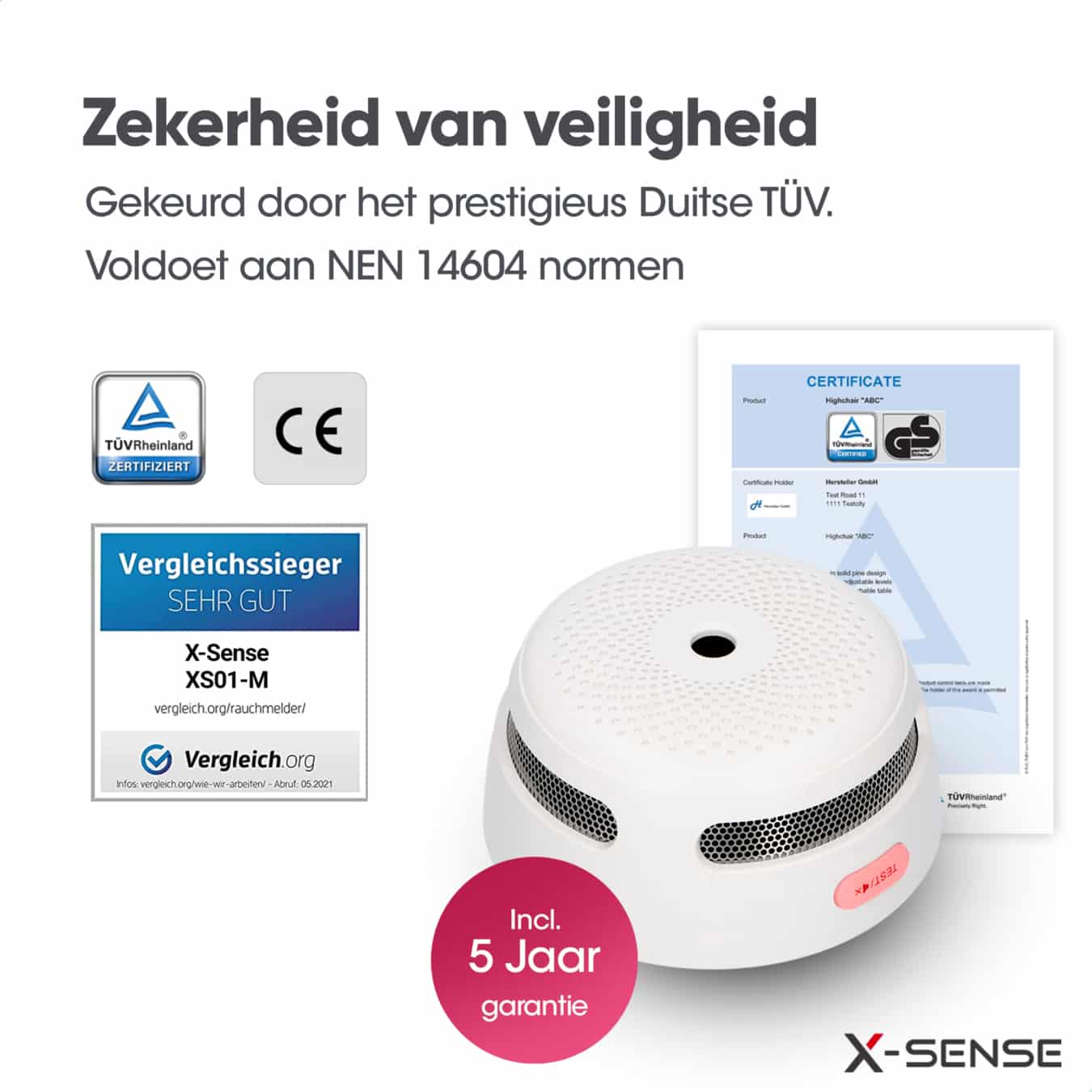 Koop X-Sense Link+ Pro bundel - 1 Rookmelder en Base Station