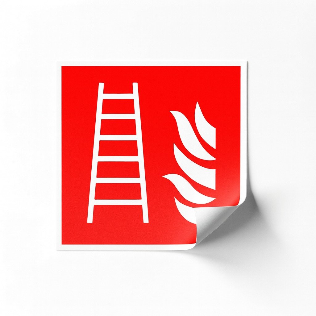Koop Pictogram Vluchtladder 20x20cm – Vinyl Sticker