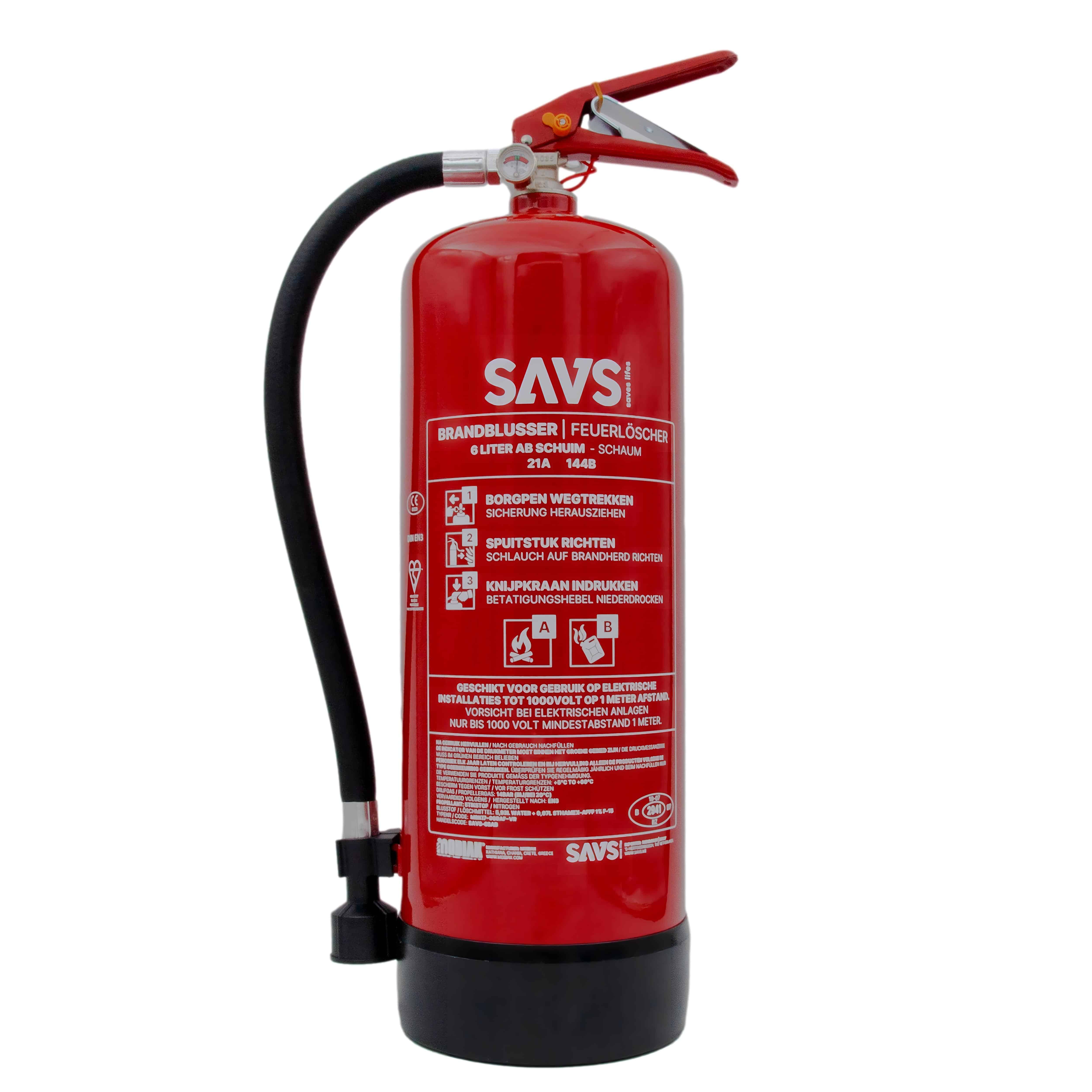 SAVS schuimblusser 6 Liter AB