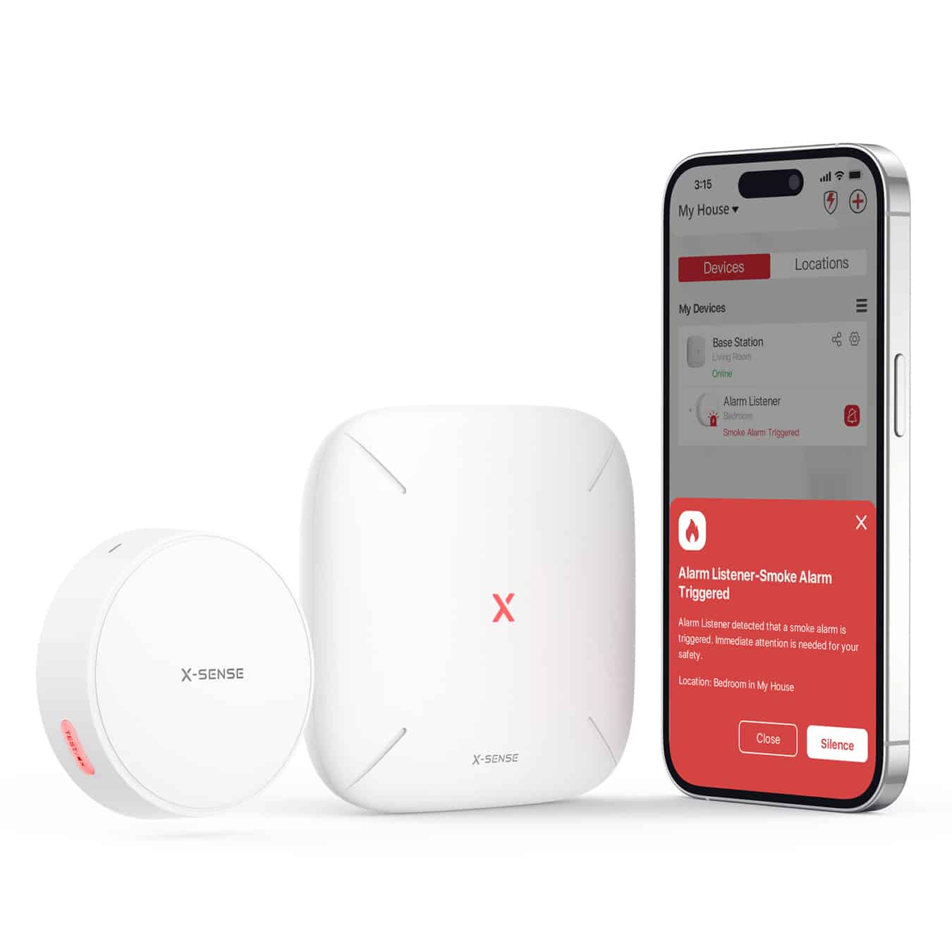 Koop X-Sense SAL51 Smart Alarm listener en SBS50 Base Station