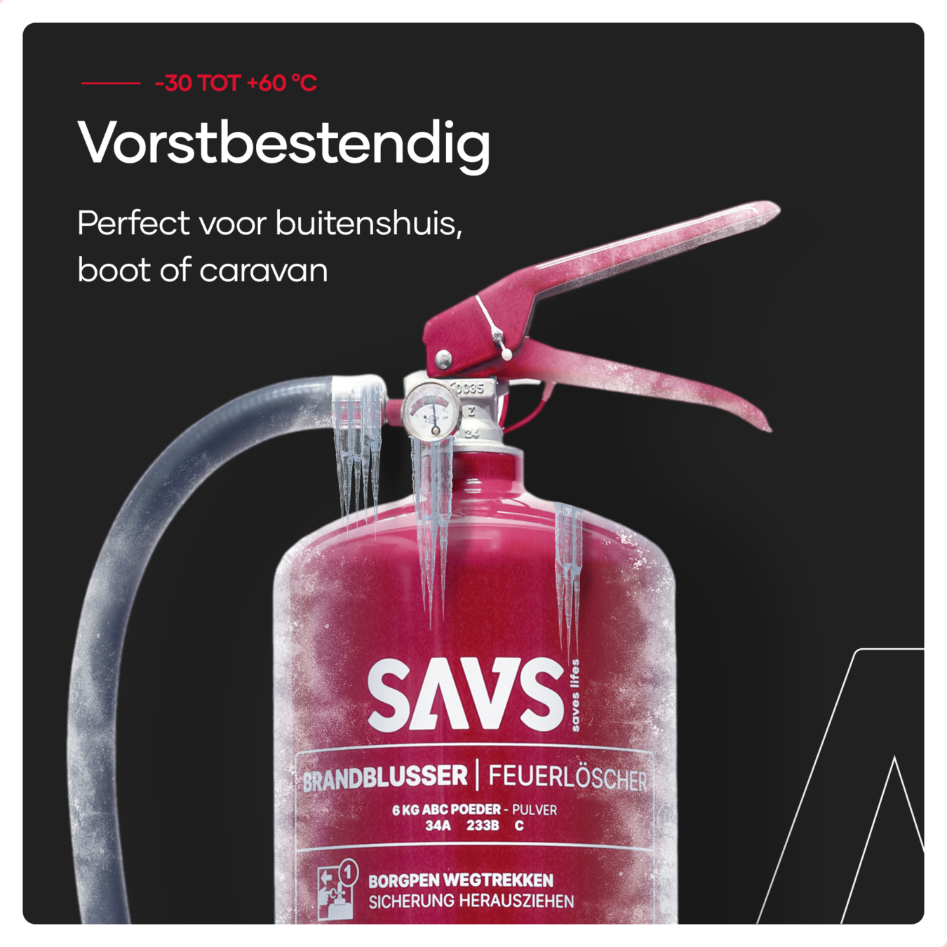 Koop SAVS Lithium brandblusser schuim 6 Liter AF Fluorvrij