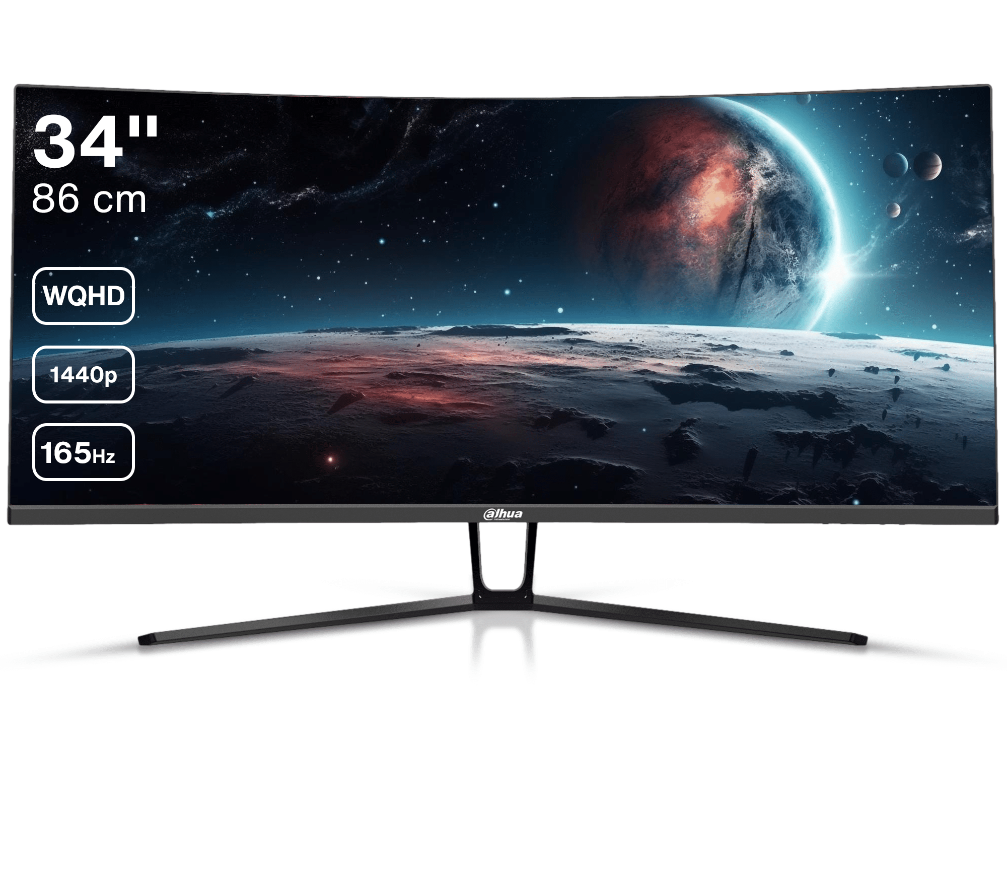 Dahua LM34-E330C - 34 inch Curved Ultrawide QHD Monitor - 165 Hz - 1ms