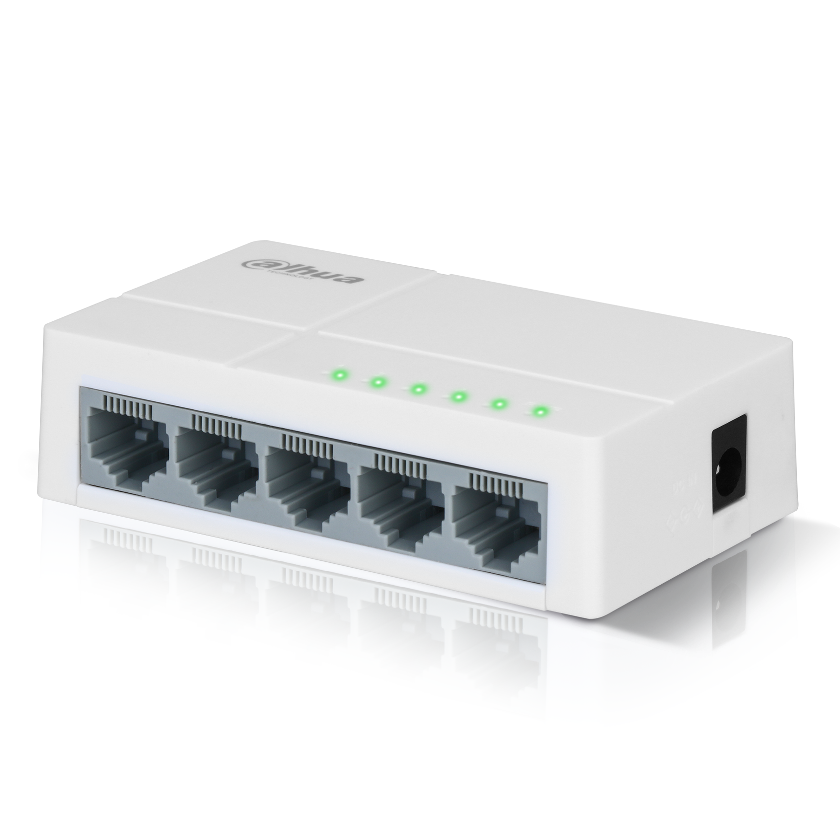 Dahua Ethernet Switch - 5 Poorten - 10 / 100 Mbps - Kunststof