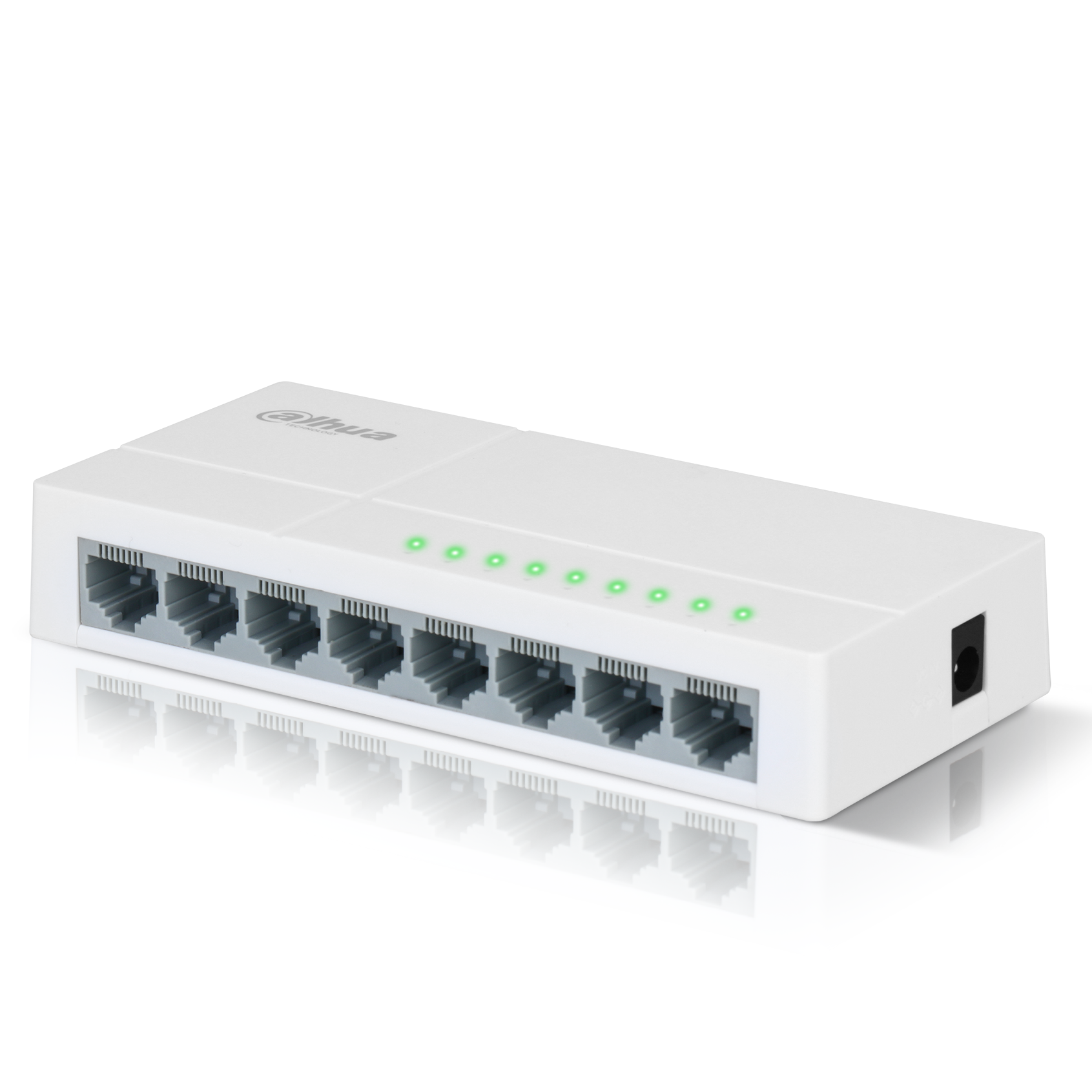 Dahua Ethernet Switch - 8 Poorten - 10 / 100 Mbps - Kunststof