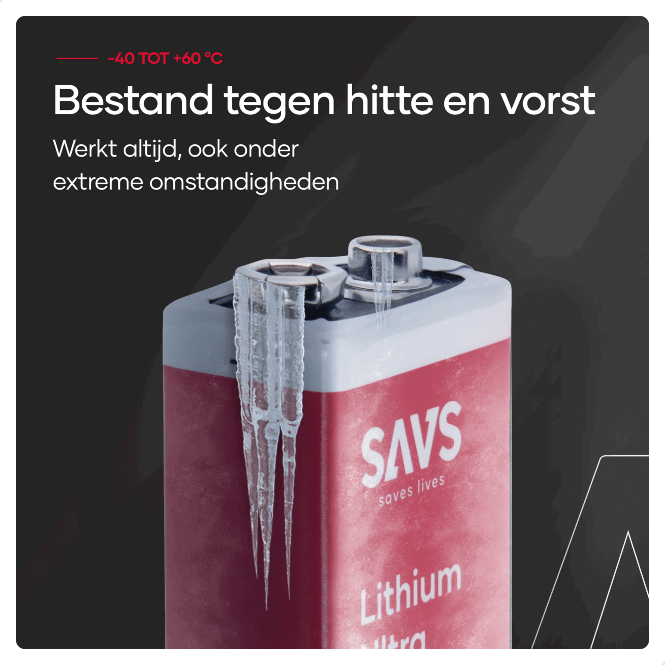 Koop SAVS S9VL 9V Lithium batterij - 3-pack