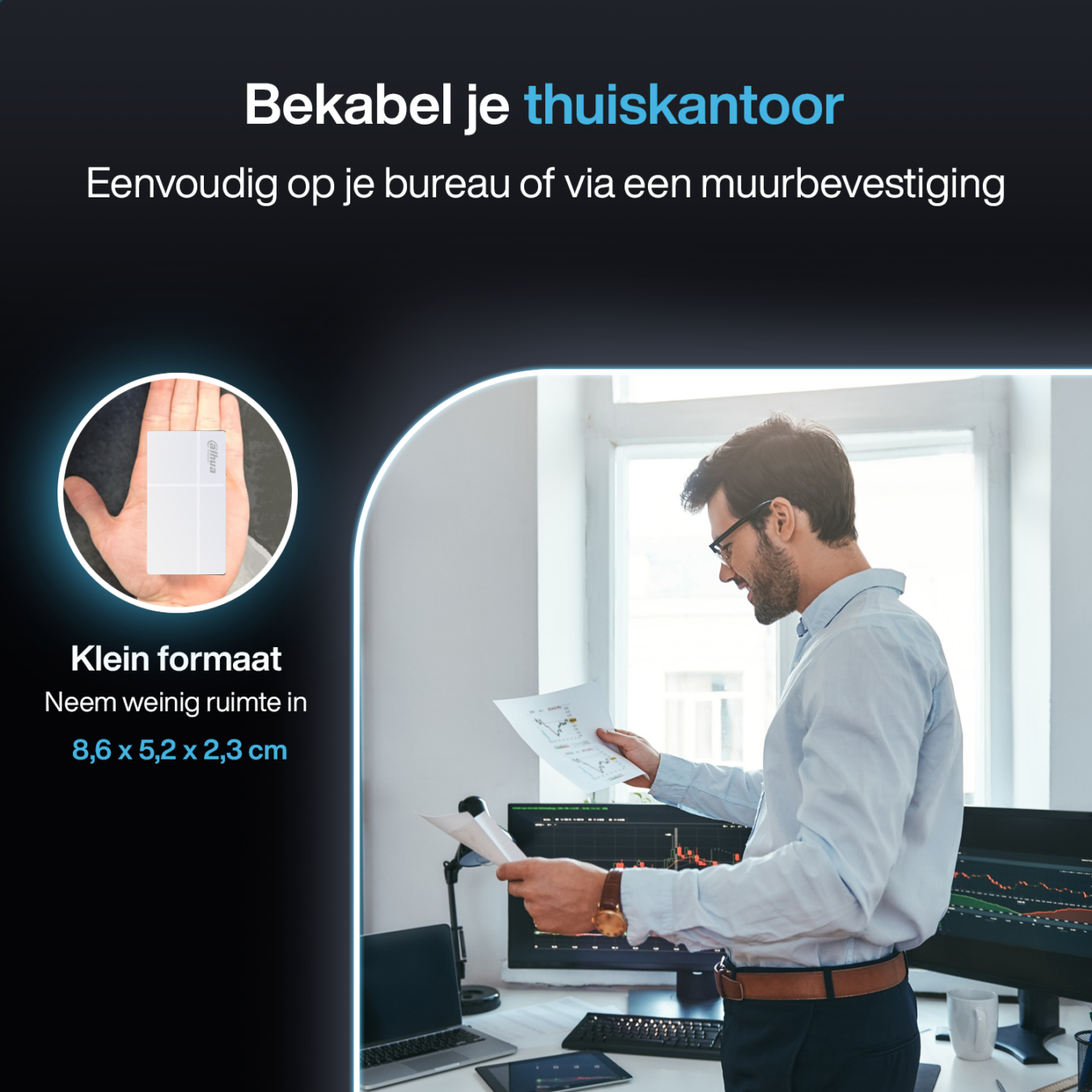 Koop Dahua Ethernet Switch - 5 Poorten - 10 / 100 / 1000 Mbps - Kunststof