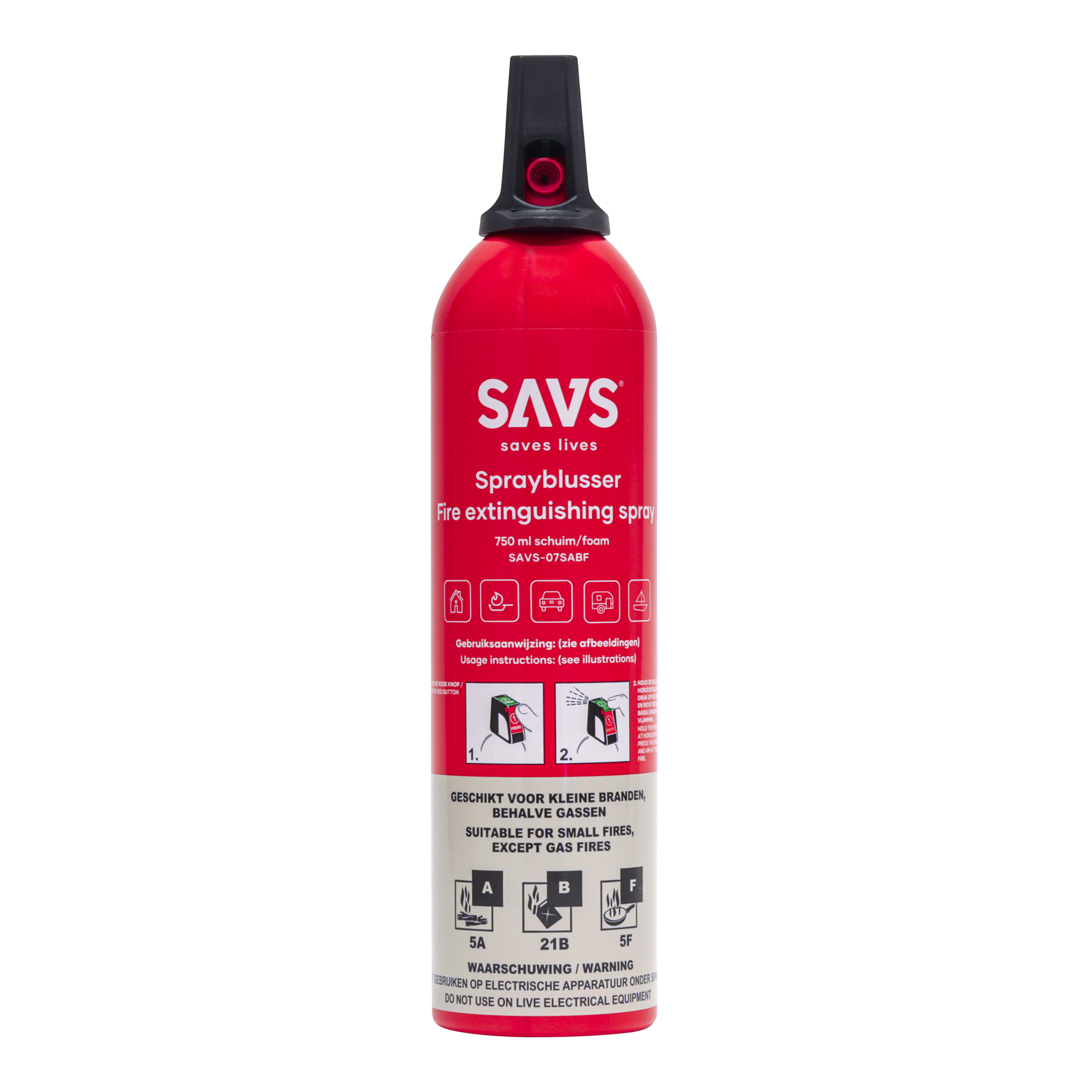 SAVS Sprayblusser ABF 750ml