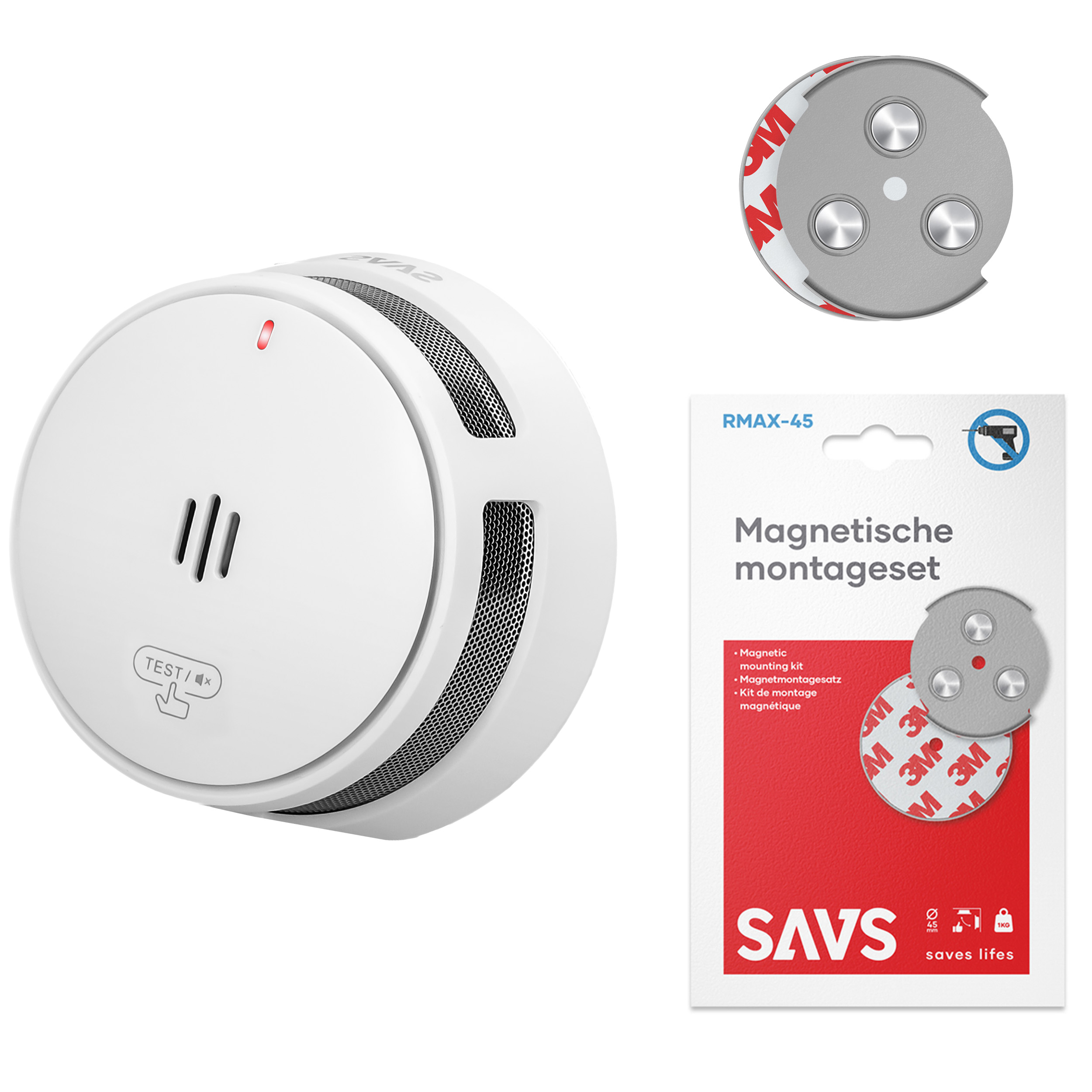 SAVS S10 Rookmelder Standalone 10 jaar 1-pack + RMAX