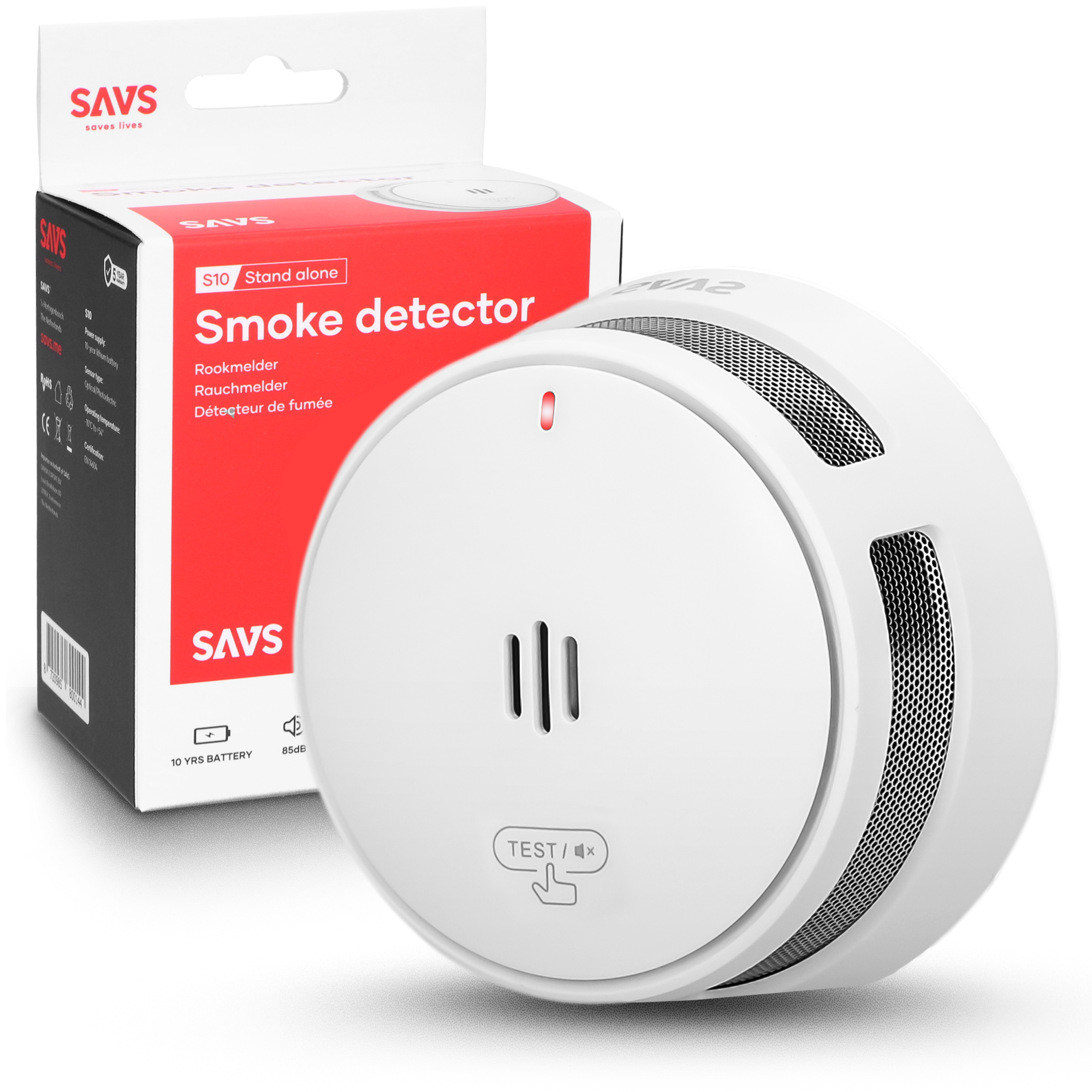 SAVS S10 Rookmelder - Standalone