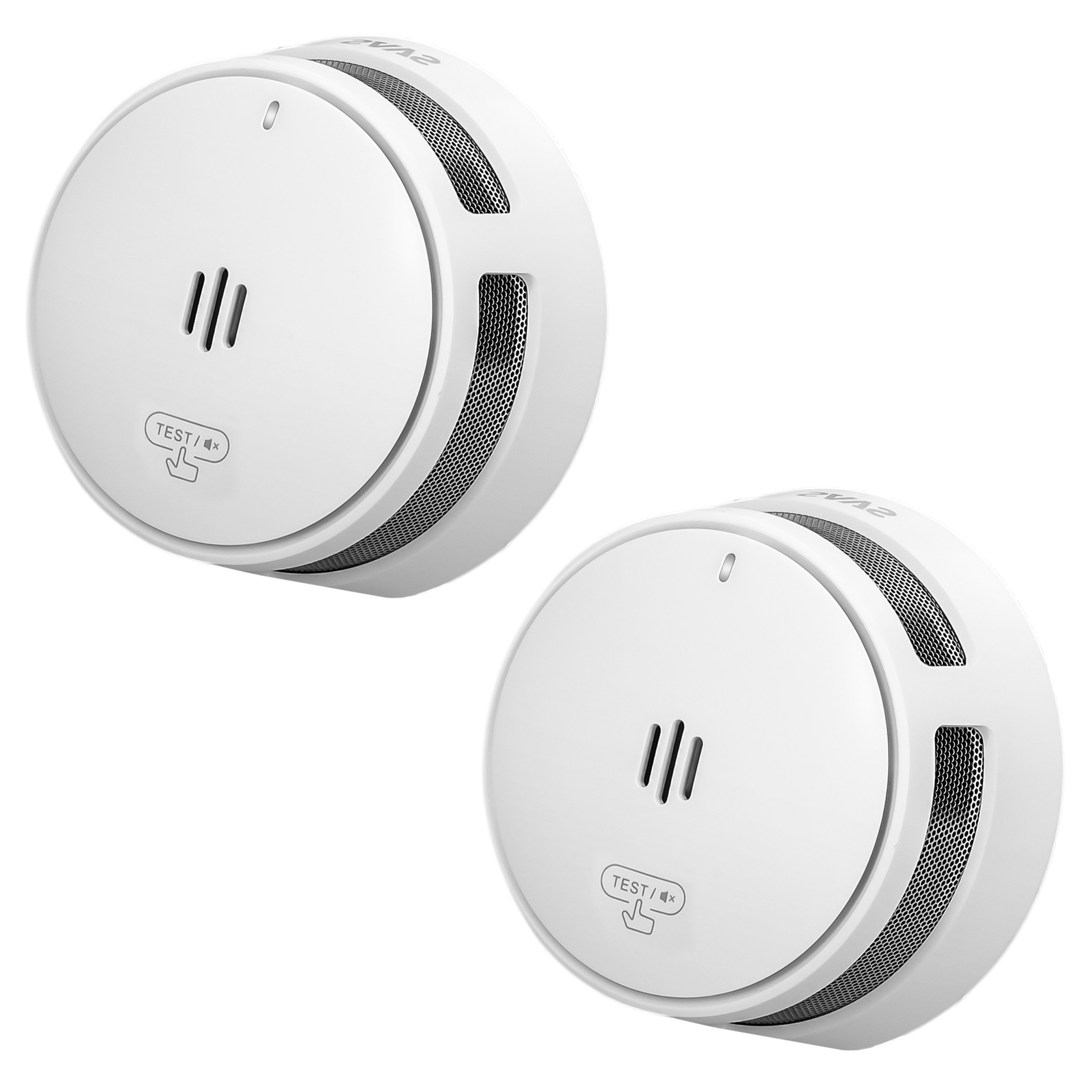 Savs S10 Rookmelder - 2-pack - 10 Jaar Batterij - Compact Design