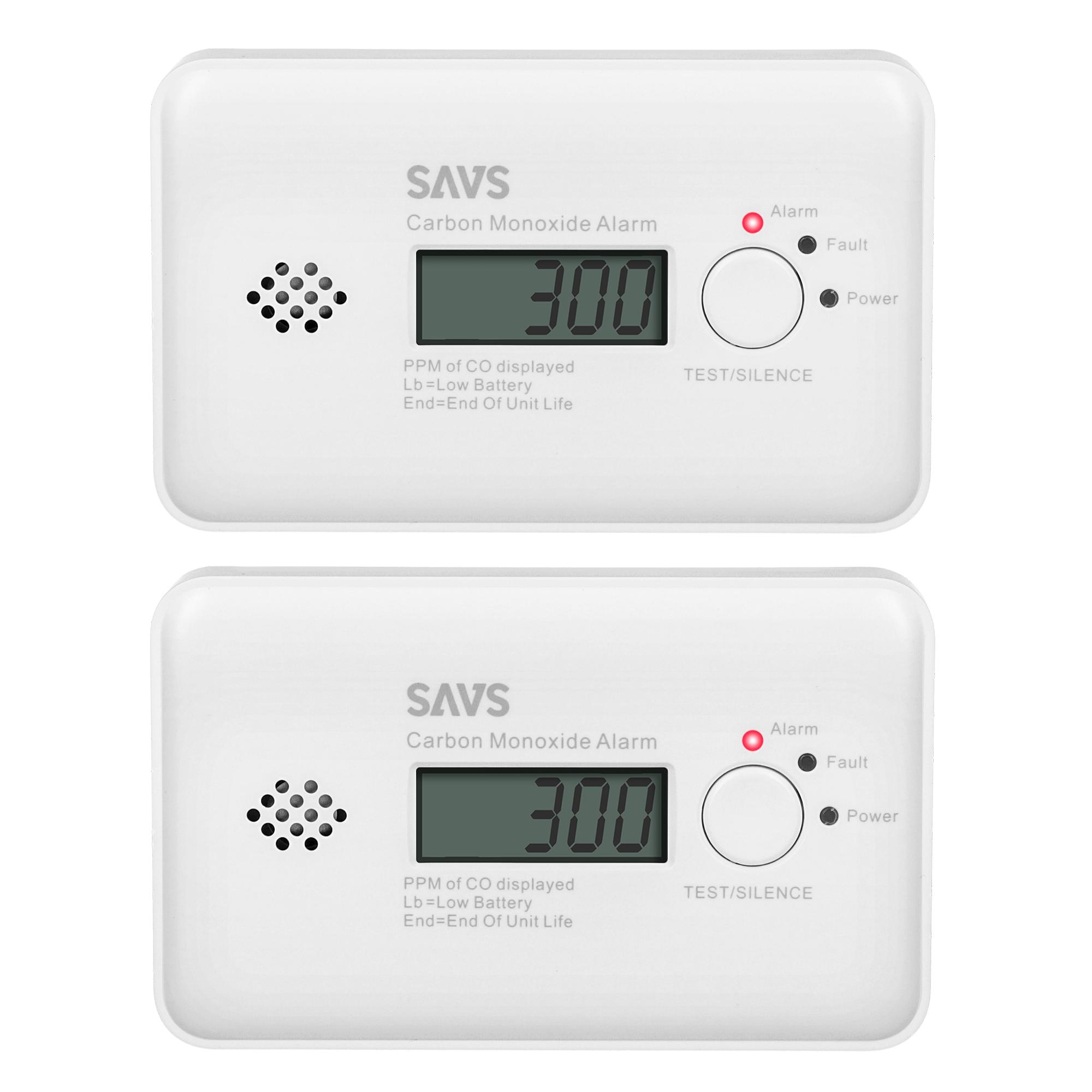 SAVS C10 Koolmonoxidemelder 2-pack