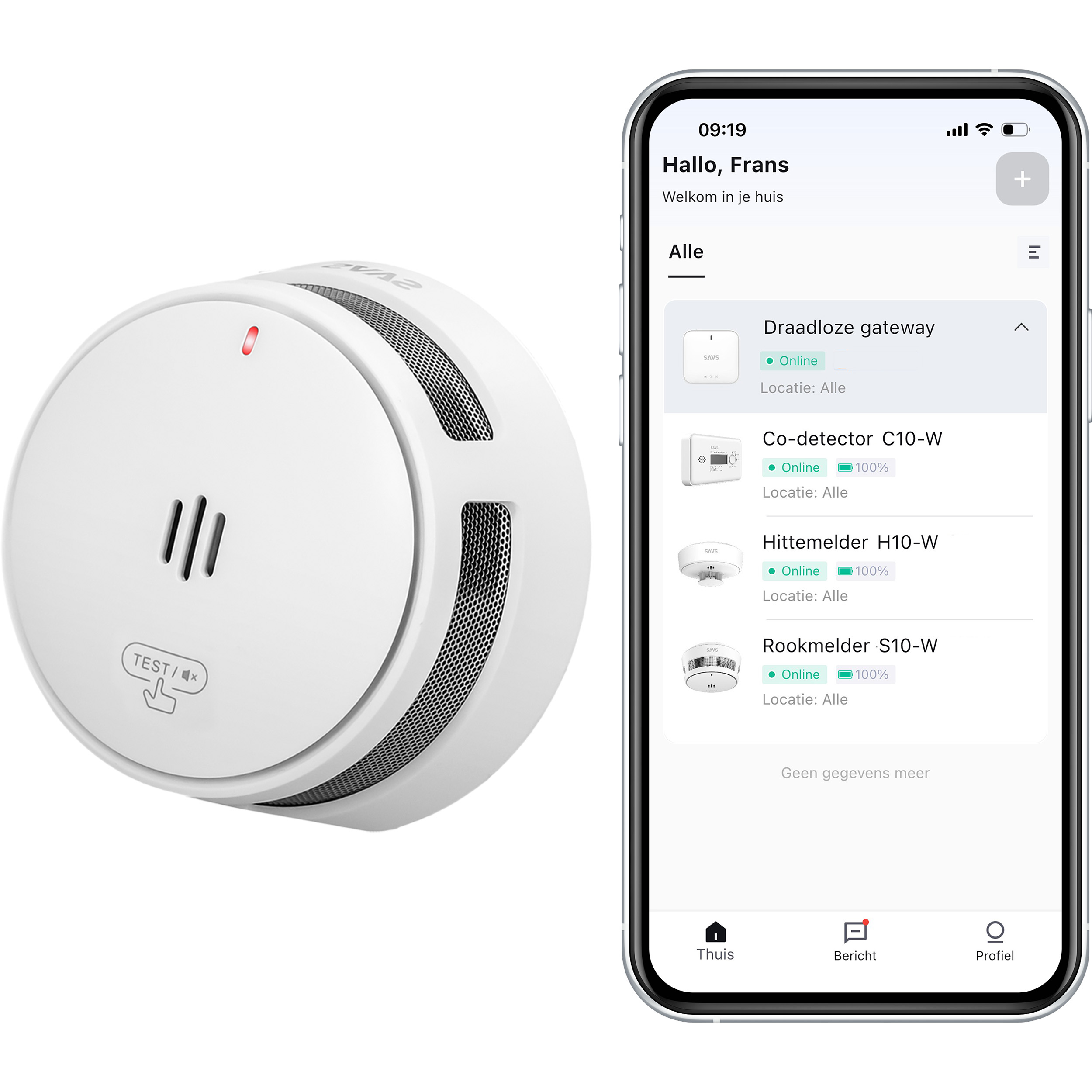 SAVS S10-W Slimme rookmelder - LinkSmart