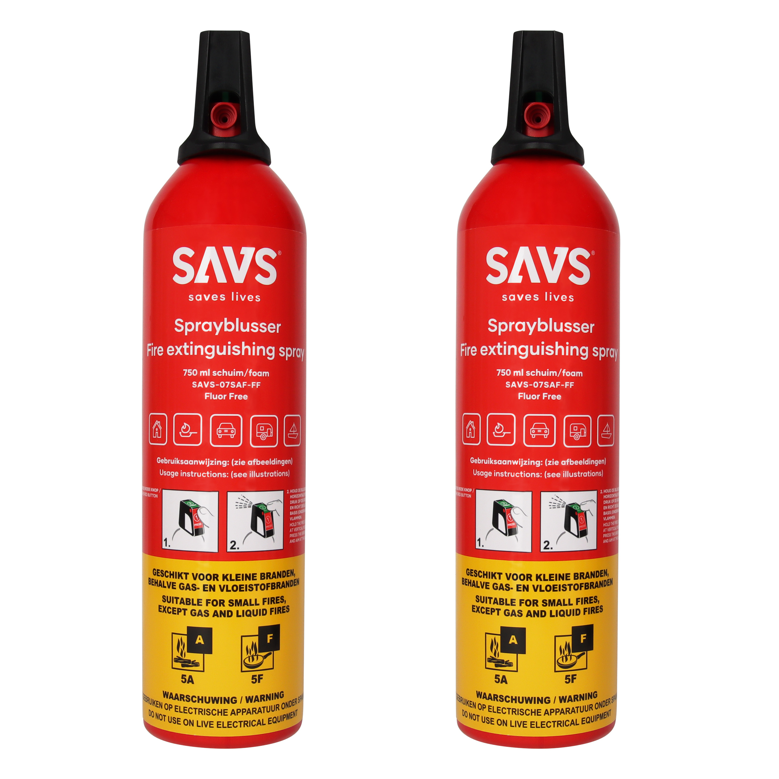 SAVS Sprayblusser ABF 750ml 2 pack