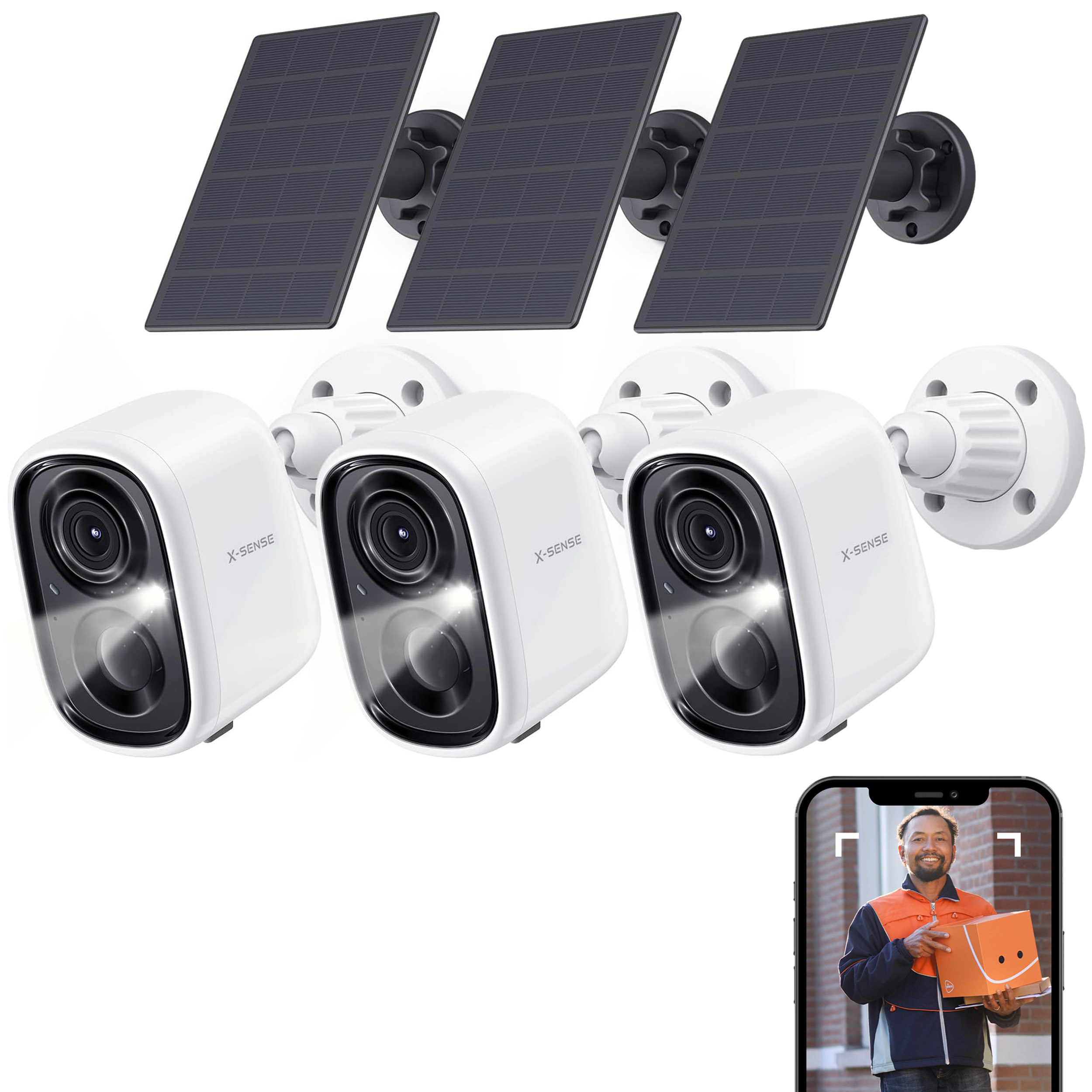 X-Sense SSC0A Slimme buitencamera 3-pack