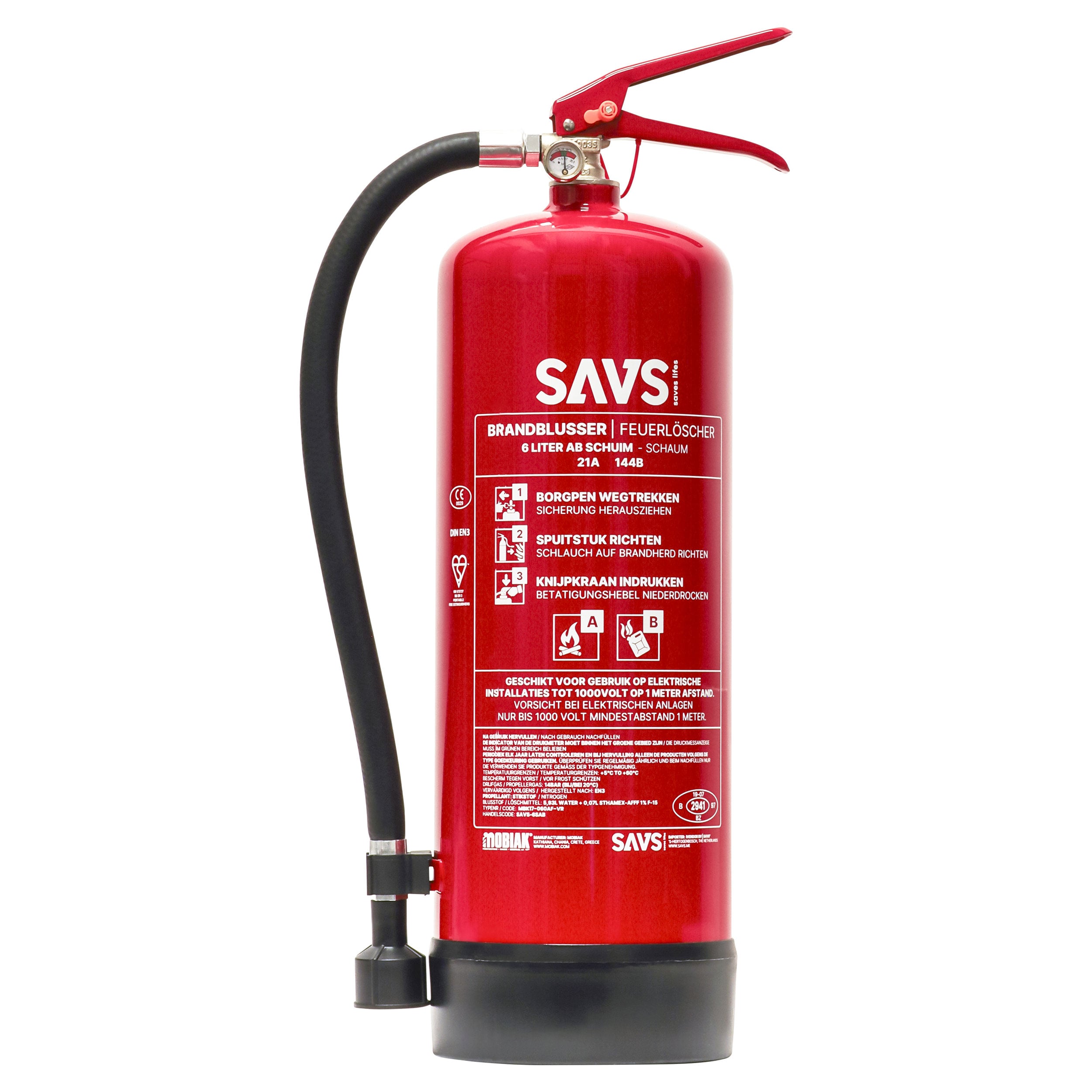 LB6-EF schuimblusser 6 liter Lithium – BHV.NL
