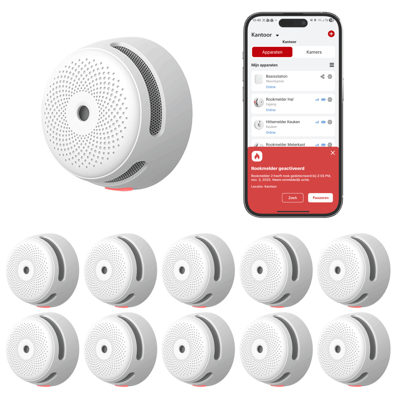 Koop X-Sense XS01-M Slimme rookmelders – Link+ Pro 10-pack