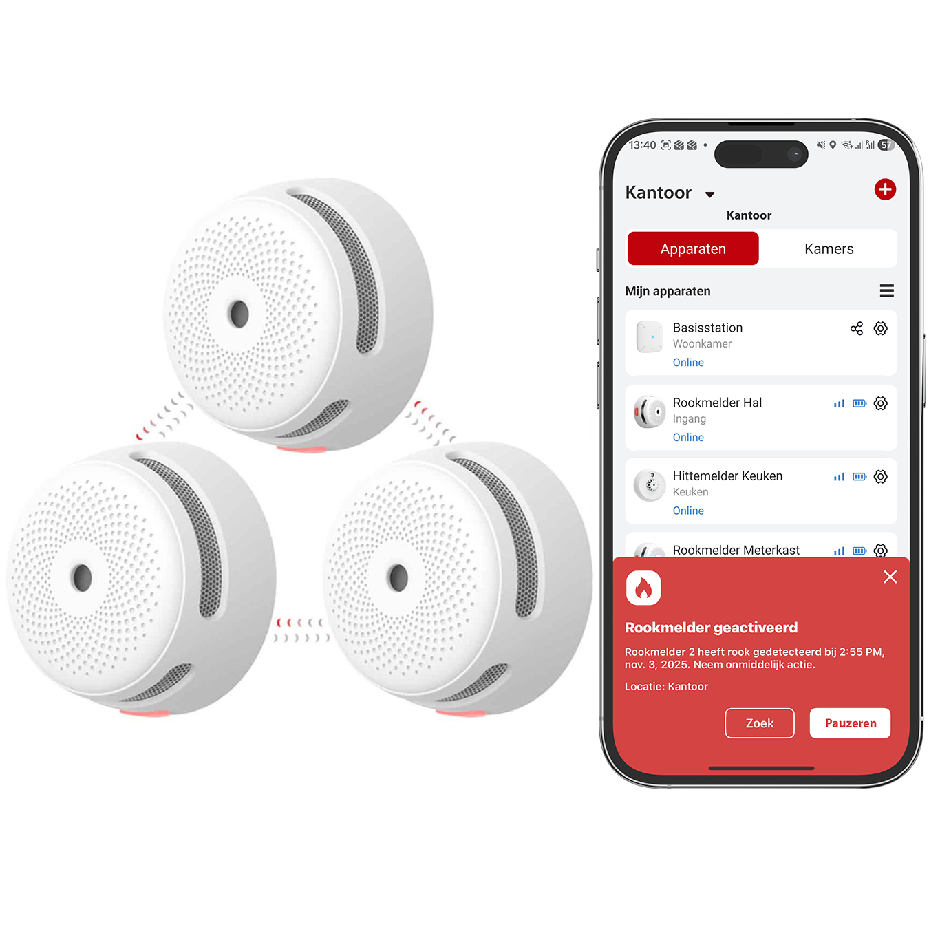 Koop X-Sense XS01-M Slimme rookmelders – Link+ Pro 3-pack