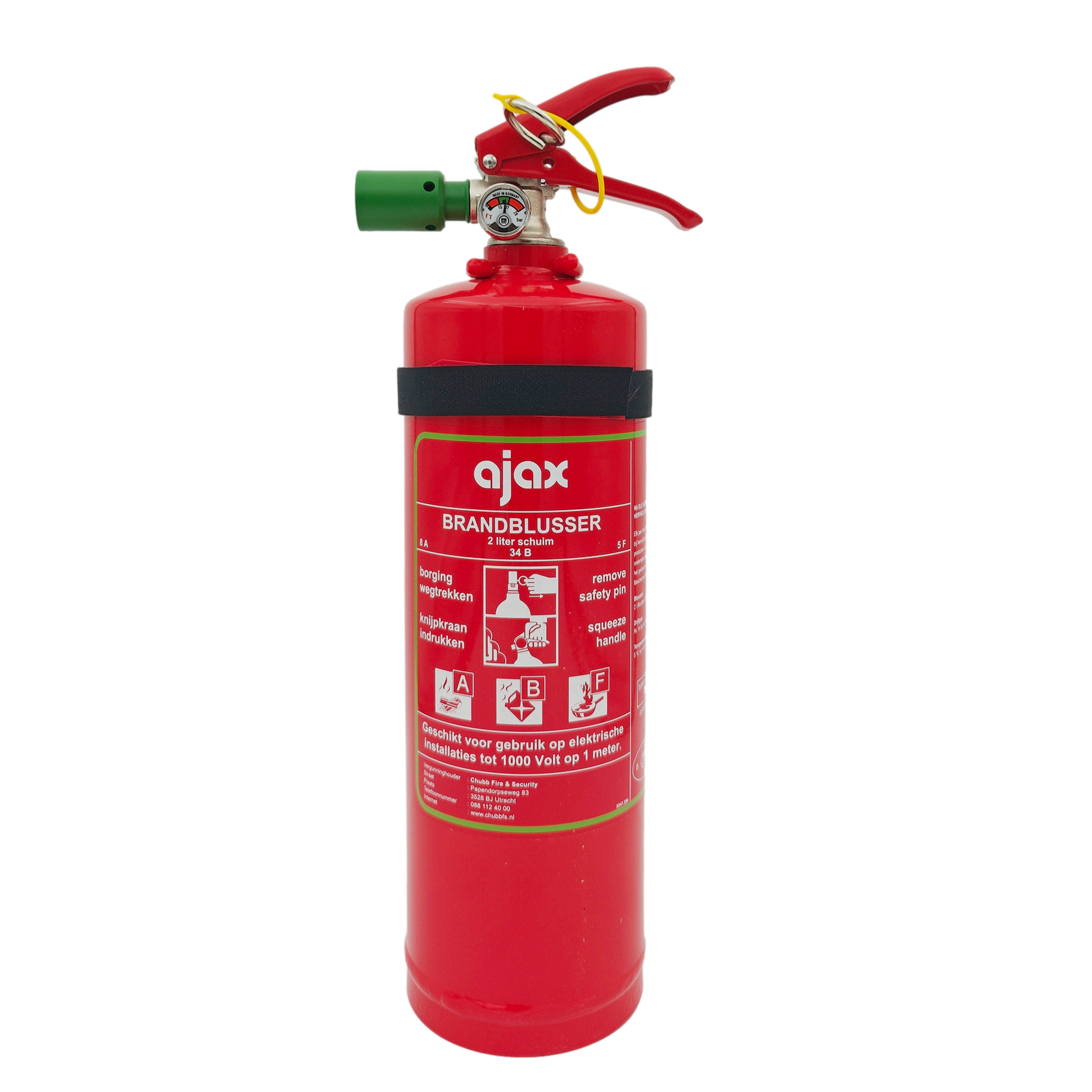 Ajax FS2E Brandblusser schuim 2 liter - Fluorvrij