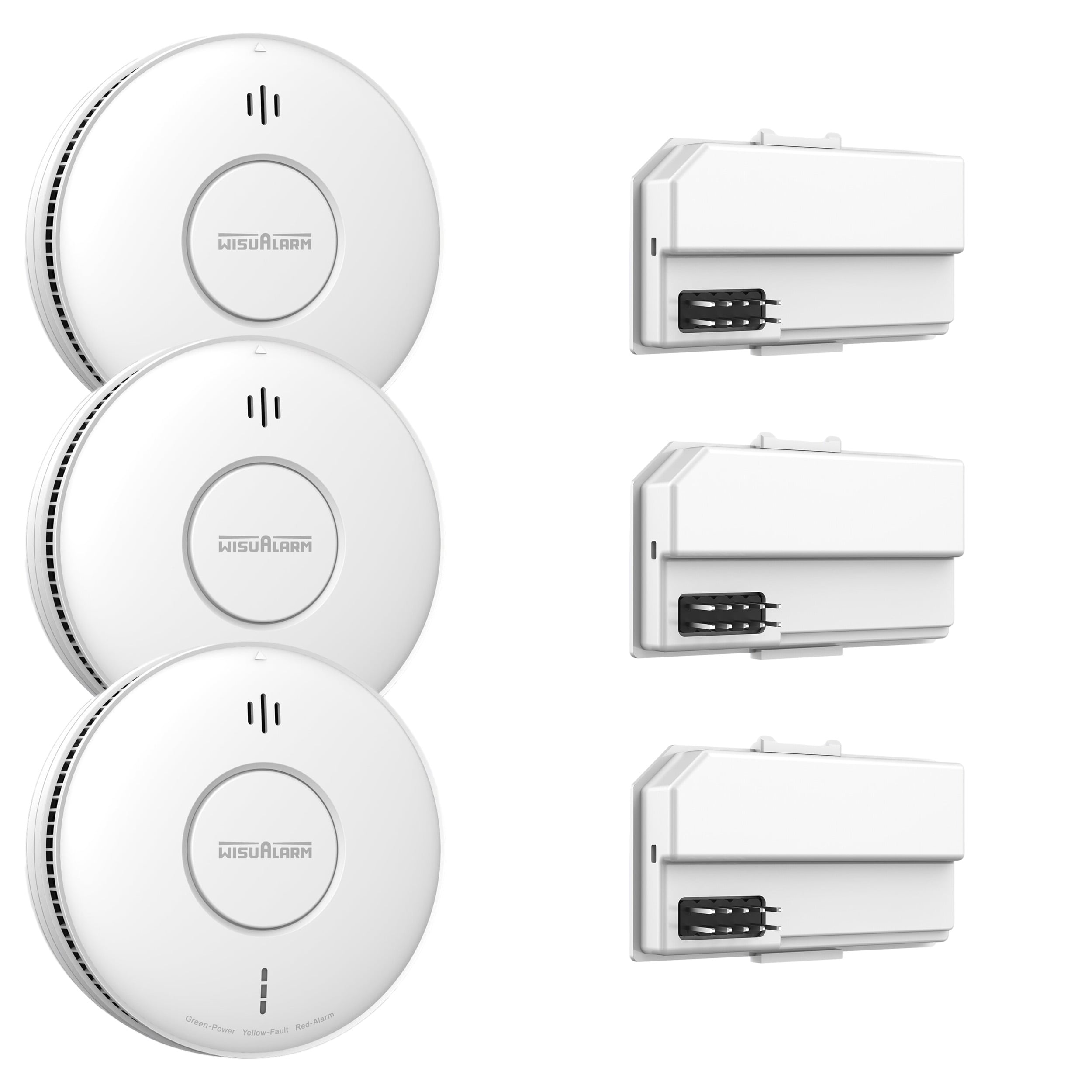WisuAlarm SA5MB 230V 3-pack + MRF50-R8 Module