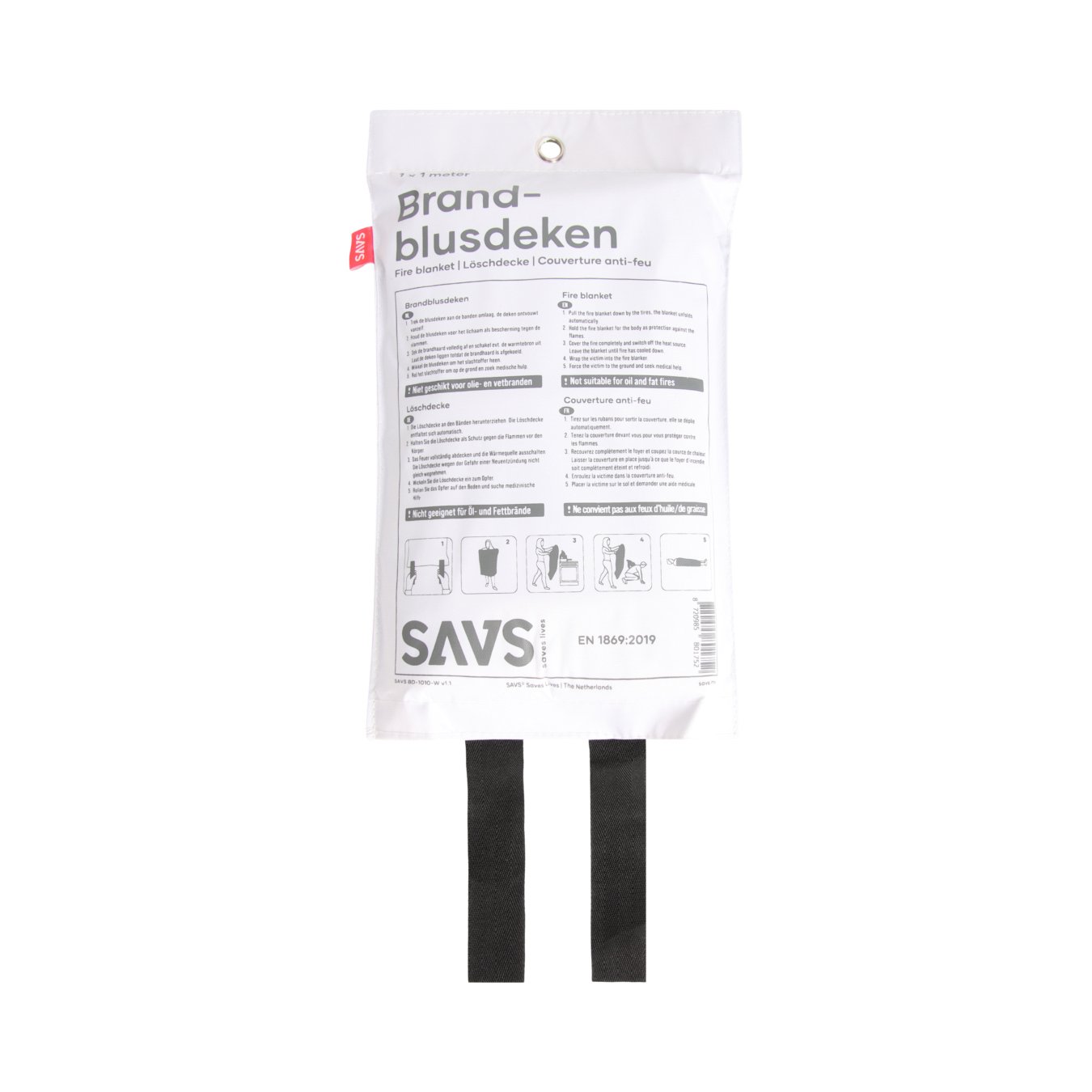 Koop SAVS Blusdeken 1 m x 1 m - Wit + Ophanghaak
