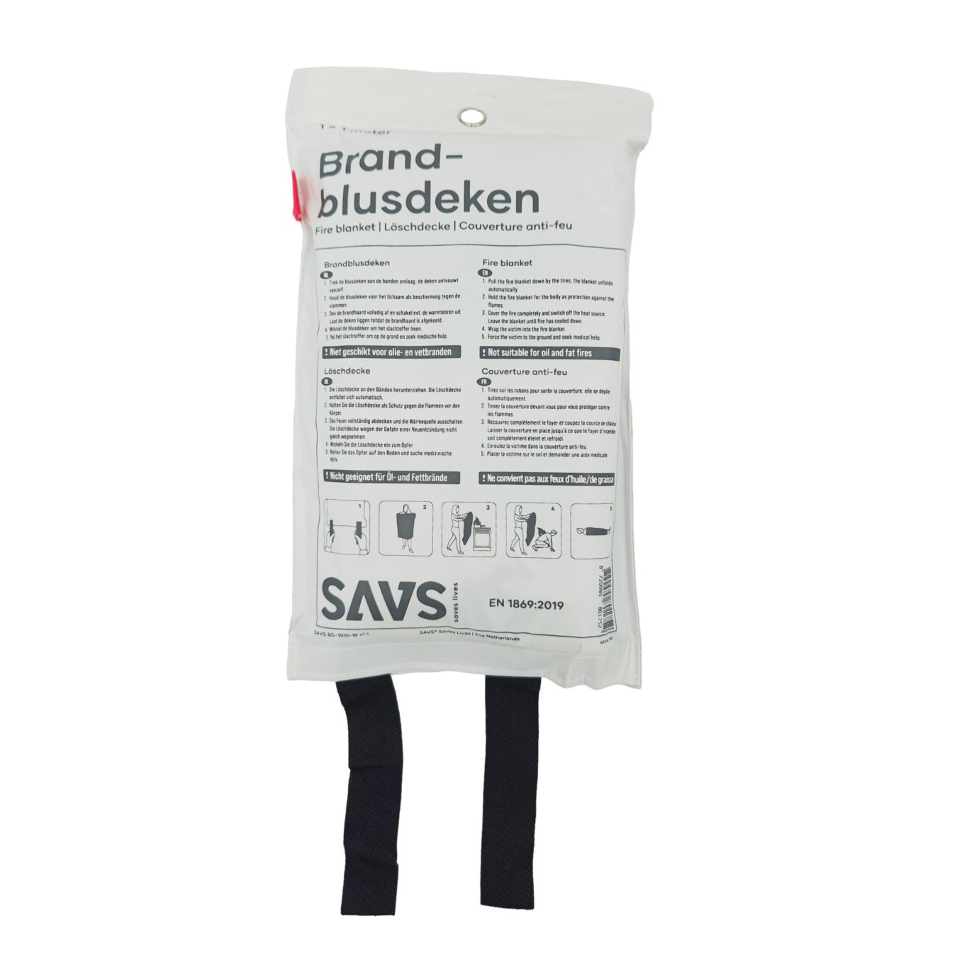 Koop SAVS Blusdeken 1 m x 1 m – Wit + Ophanghaak