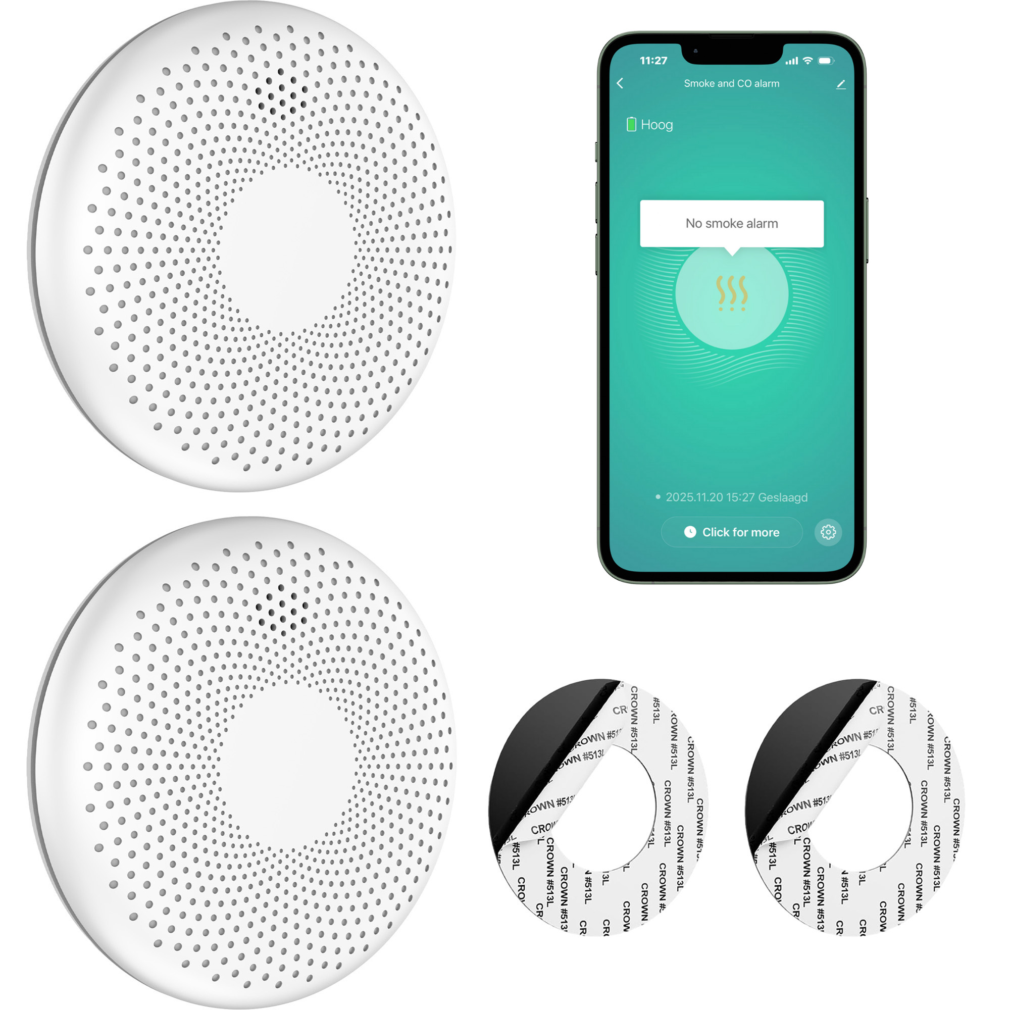 SAVS CS11W Combimelder Slim - Tuya 2-pack