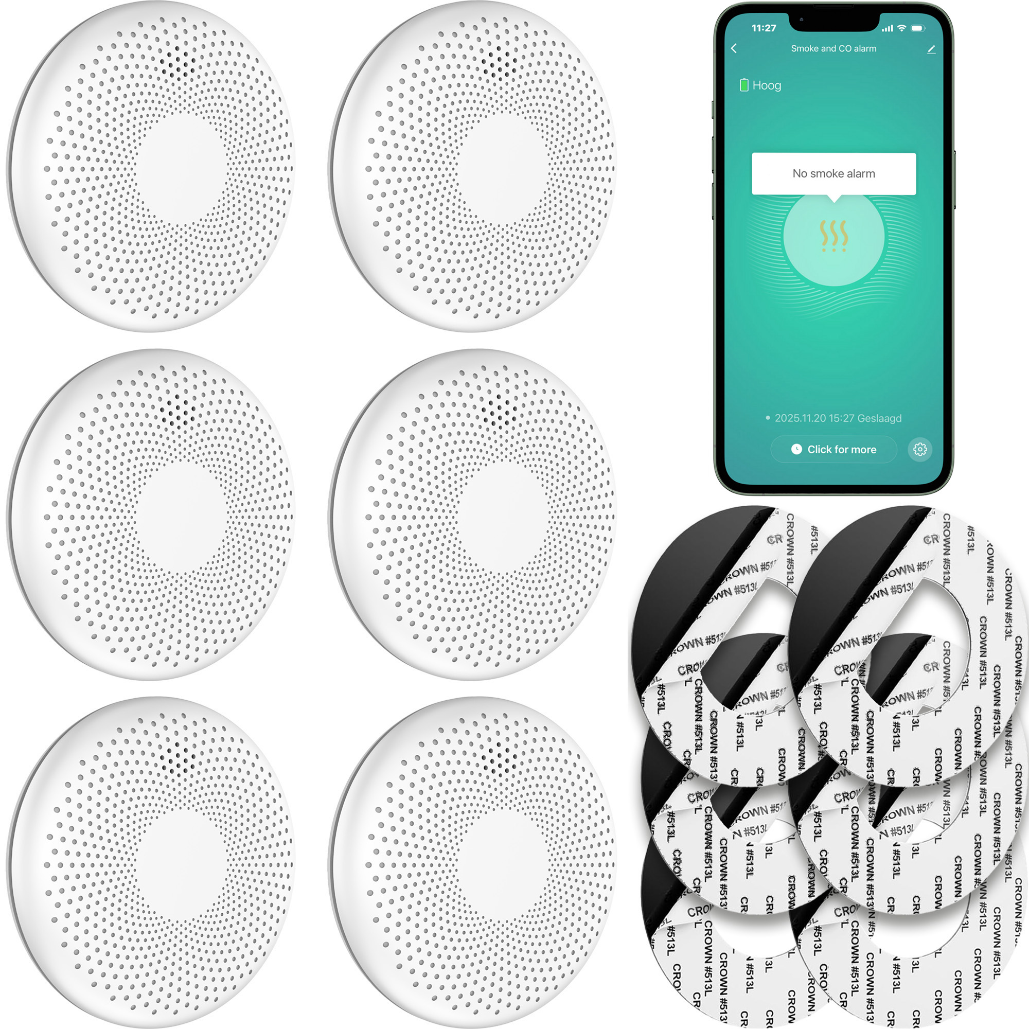 SAVS CS11W Combimelder Slim - Tuya 6-pack