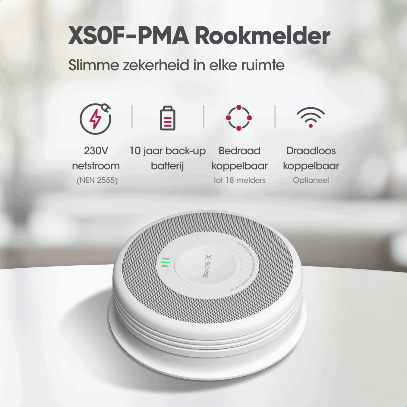 Koop X-Sense XS0F-PMA Rookmelder 230v + RF module