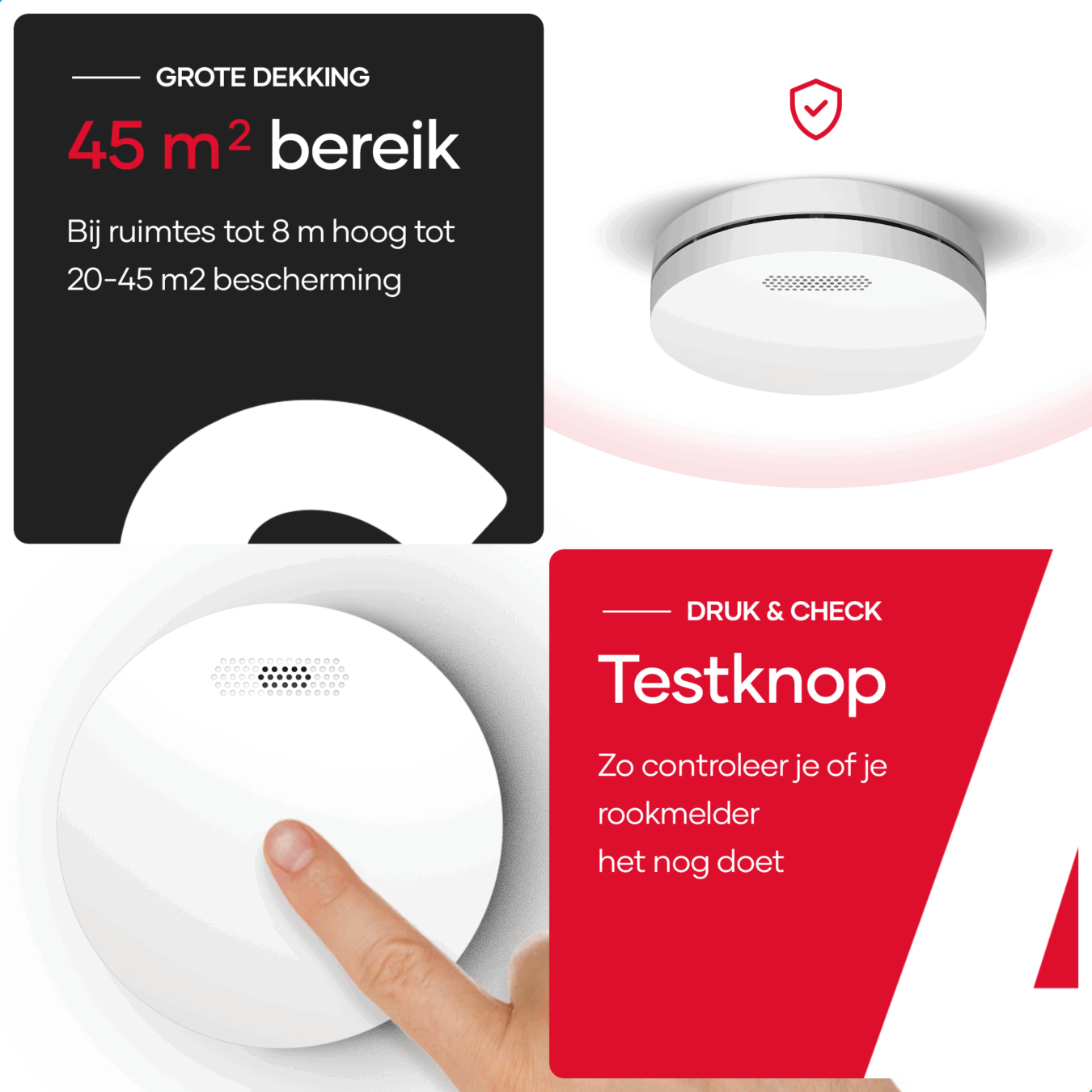 Koop SAVS SM11R4 Rookmelder - SafeLink draadloos koppelbaar