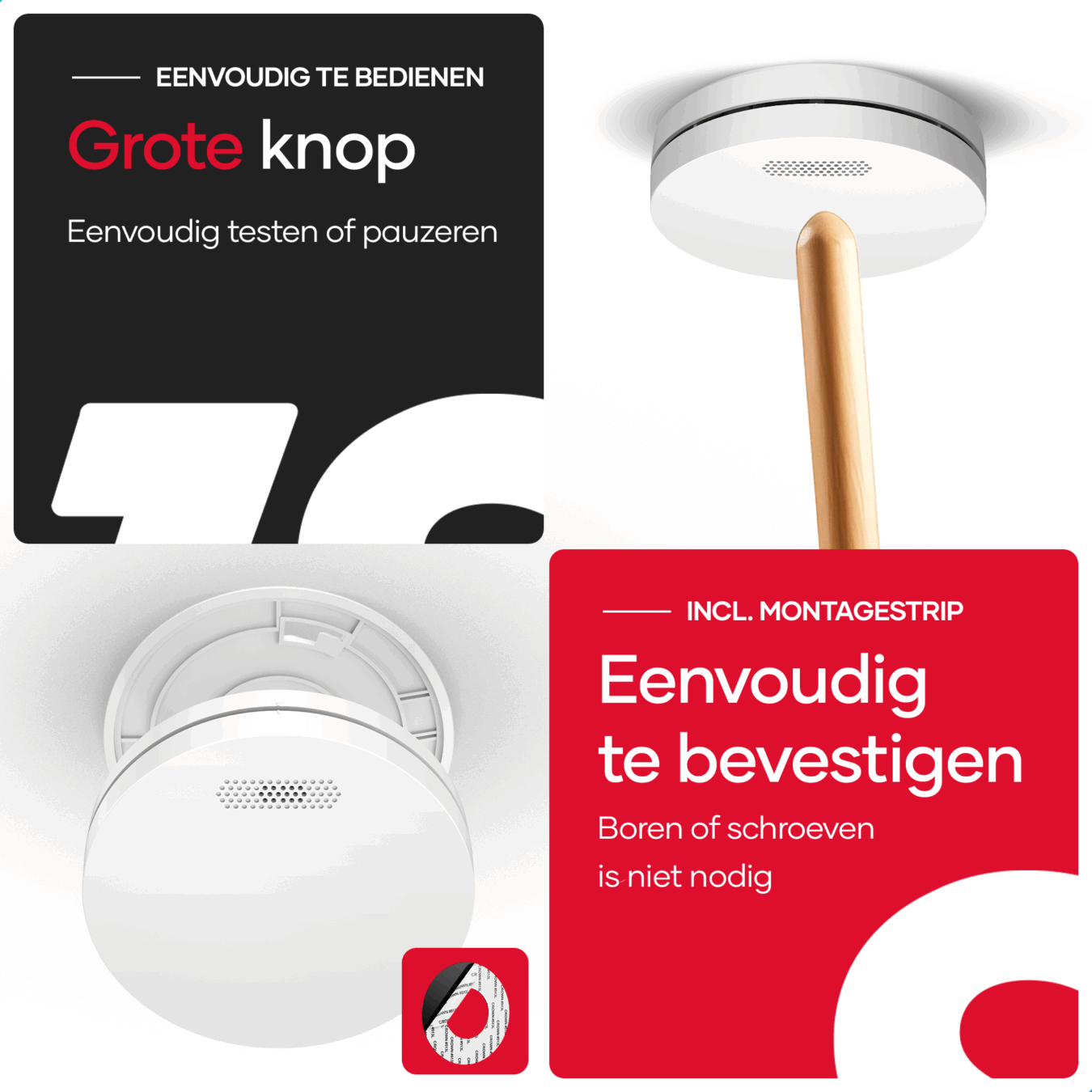 Koop SAVS SM11R4 Rookmelder - SafeLink draadloos koppelbaar