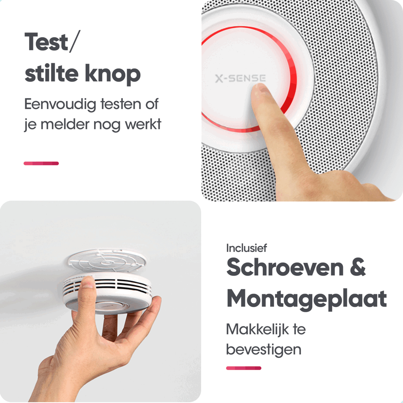 Koop X-Sense XS0B-MR Slimme Rookmelder bundel 4 pack Link+ Pro - Gesproken meldingen