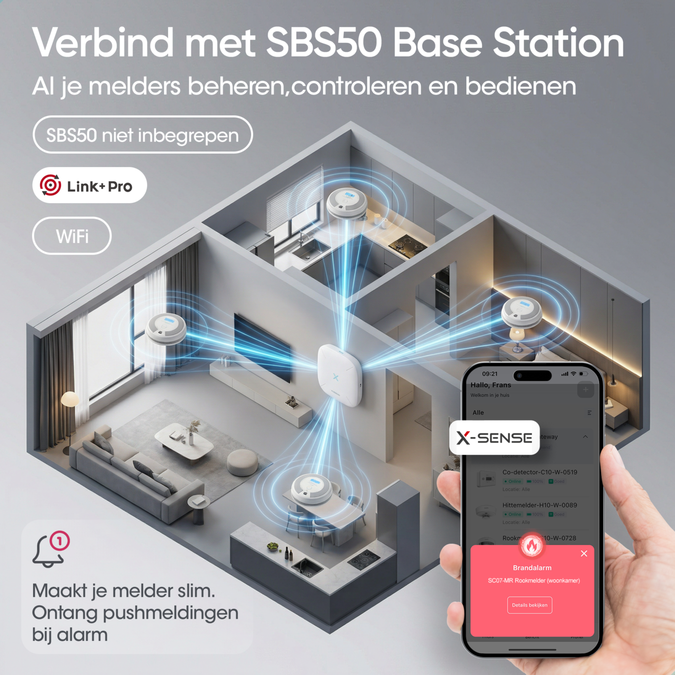 Koop X-Sense SC07-MR Link+ Pro Combimelder