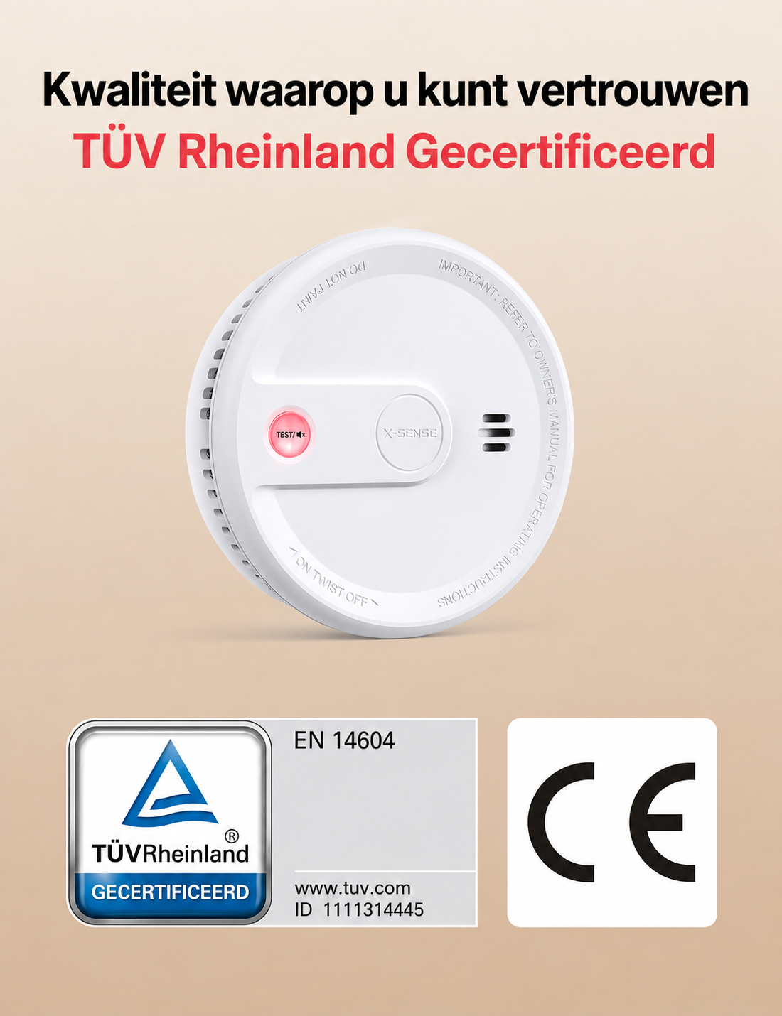 Koop X-Sense XS0G-SN Rookmelder - Standalone - Mini